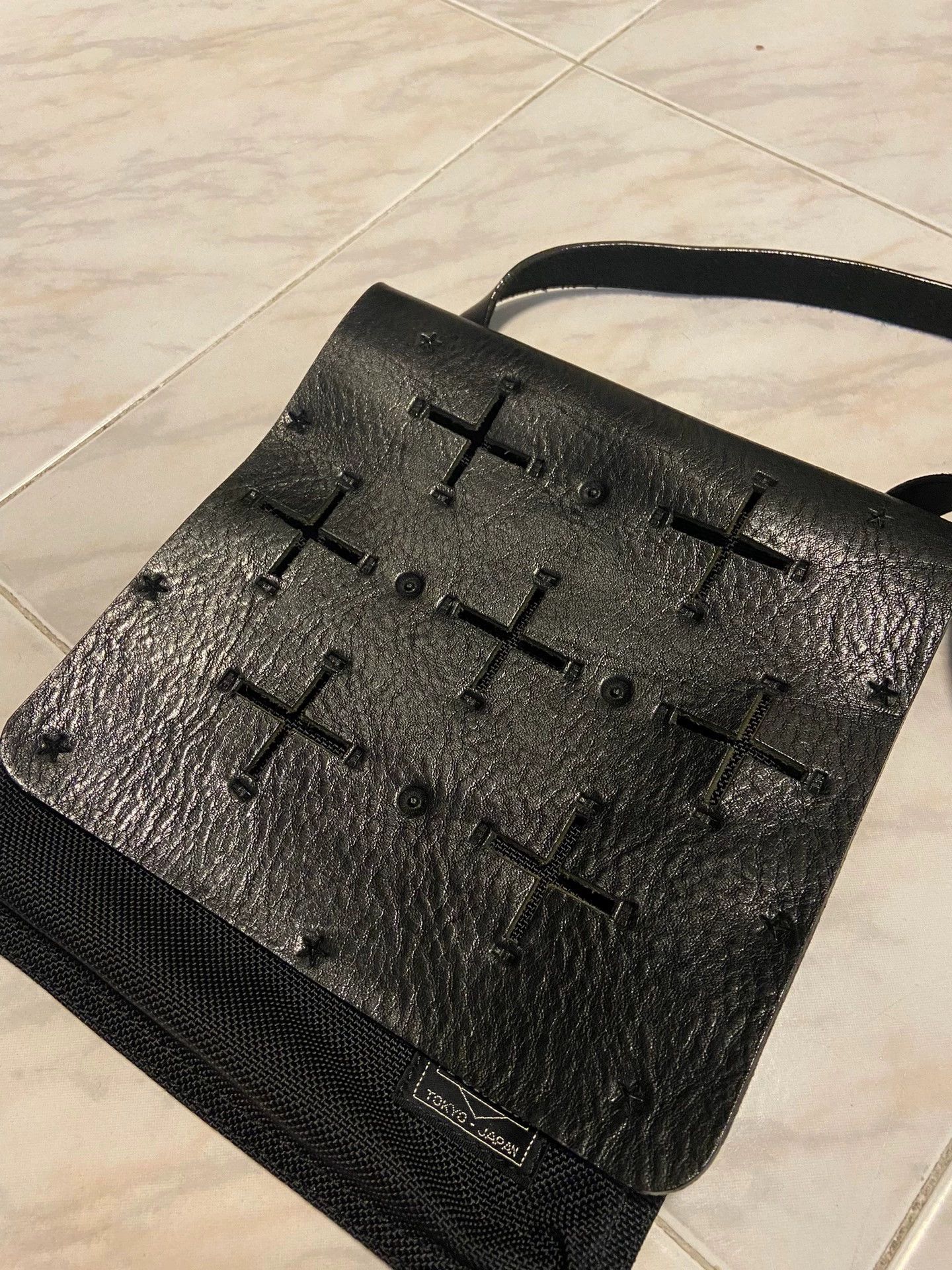 N.Hoolywood NHW x PORTER x Rooster 9/10 Leather Bag Cross Embroidery Size ONE SIZE - 2 Thumbnail
