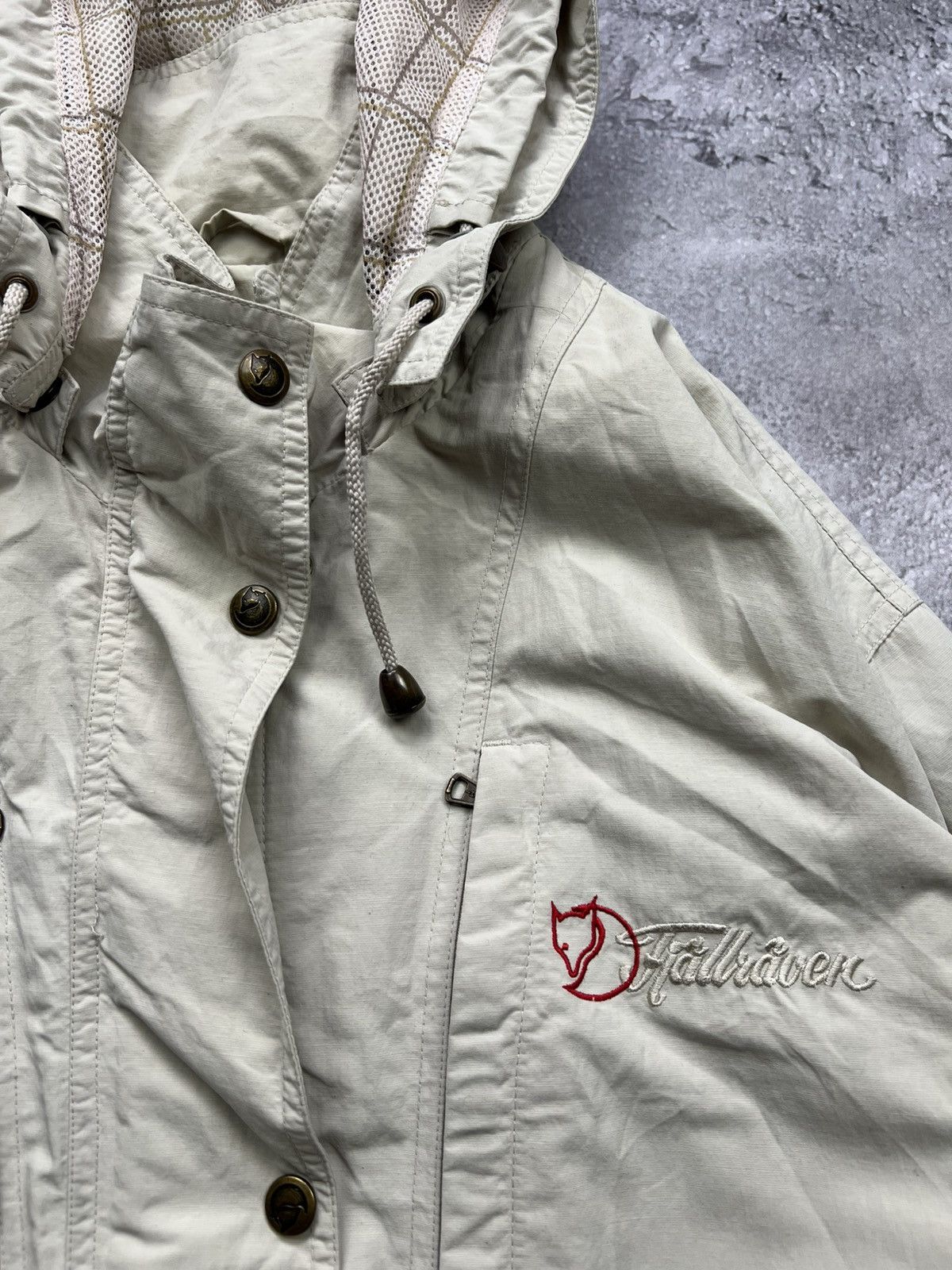 Fjallraven Fjallraven White Nylon Womens Jacket Size L / US 10 / IT 46 - 6 Thumbnail