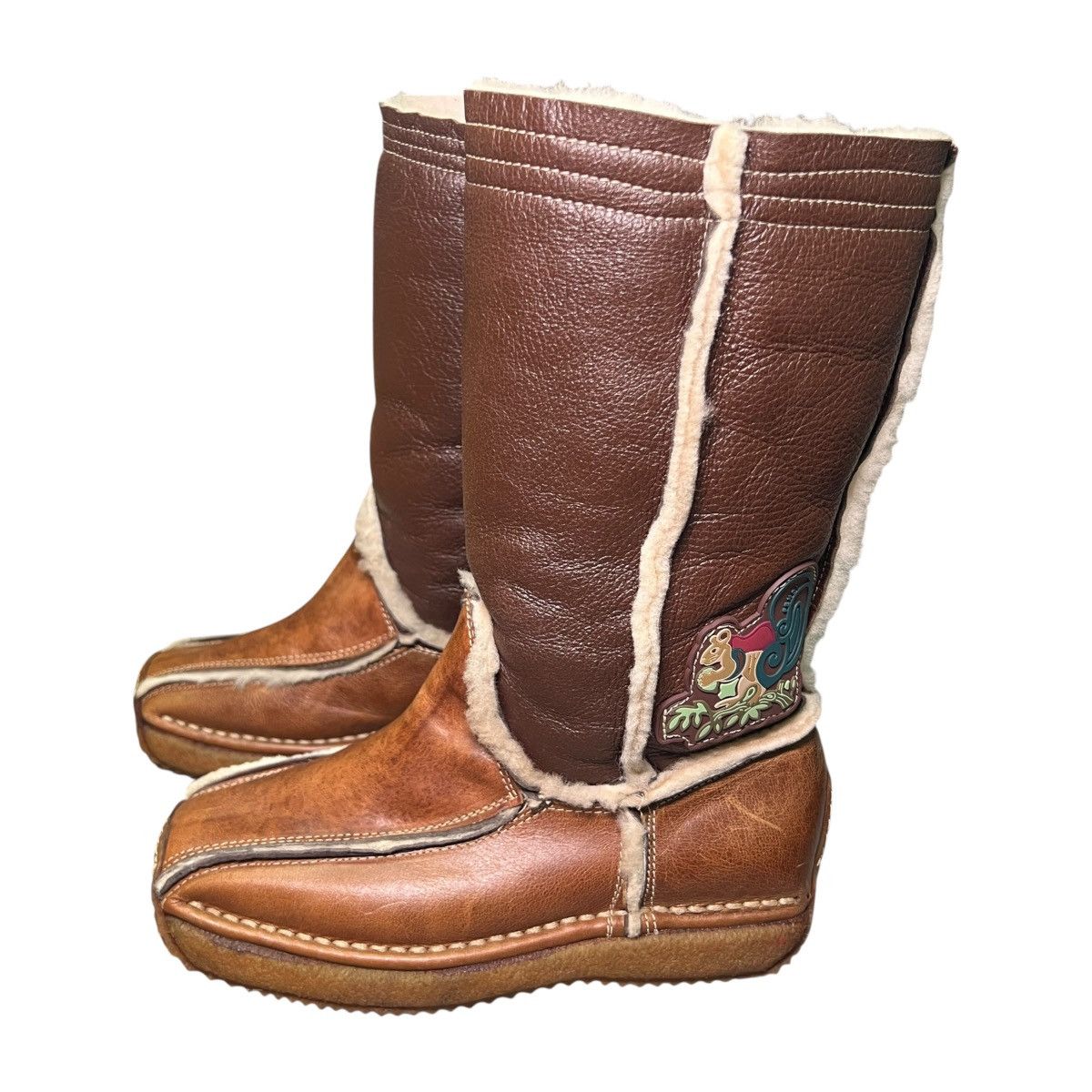 Fendi FENDI Winter 2006 "SNOOPY" Bore Long Boots Size US 4.5 / IT 34.5 - 6 Thumbnail