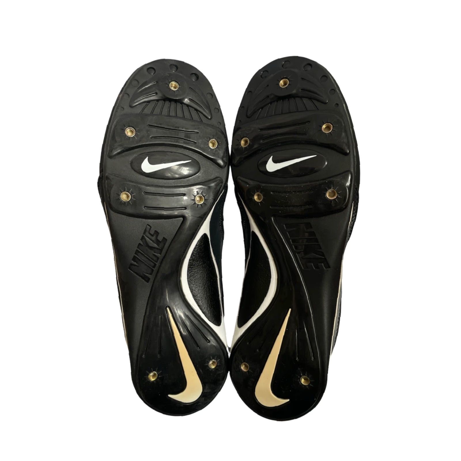 Nike VINTAGE Nike Open Field Mid Top Football Cleats Shoes Mens Deadstock 1998 Black 8 Nike Field Cleats Mens 1998 Size US M / EU 48-50 / 2 - 6 Thumbnail