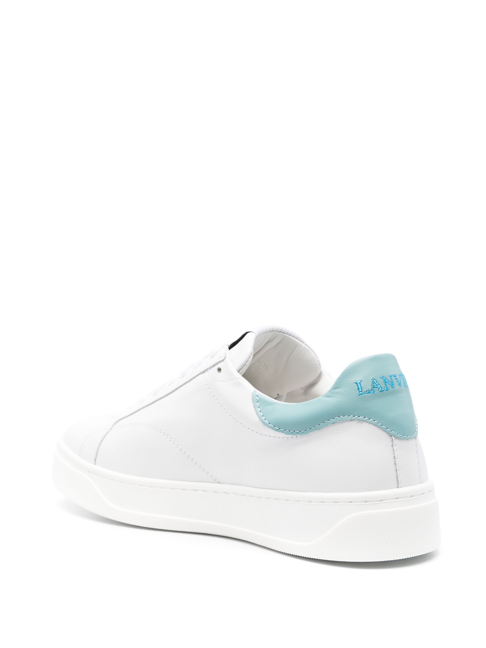 Lanvin o1w1db11124 Dup / Leather Sneakers in White Size US 10 / IT 40 - 3 Thumbnail