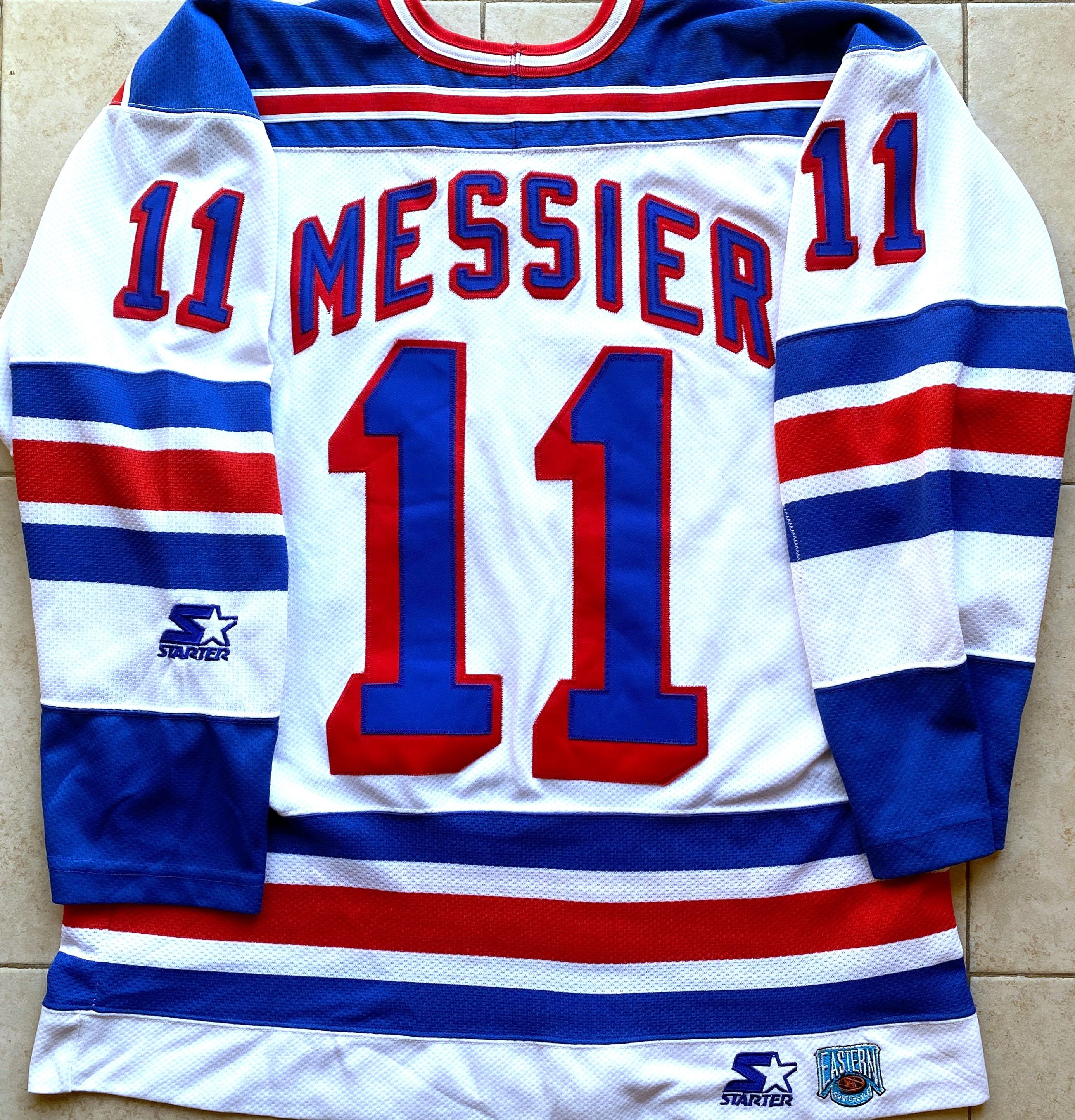 Starter MESSIER 11 NY Rangers 90s STARTER jersey L white vintage Size US L / EU 52-54 / 3 - 2 Thumbnail