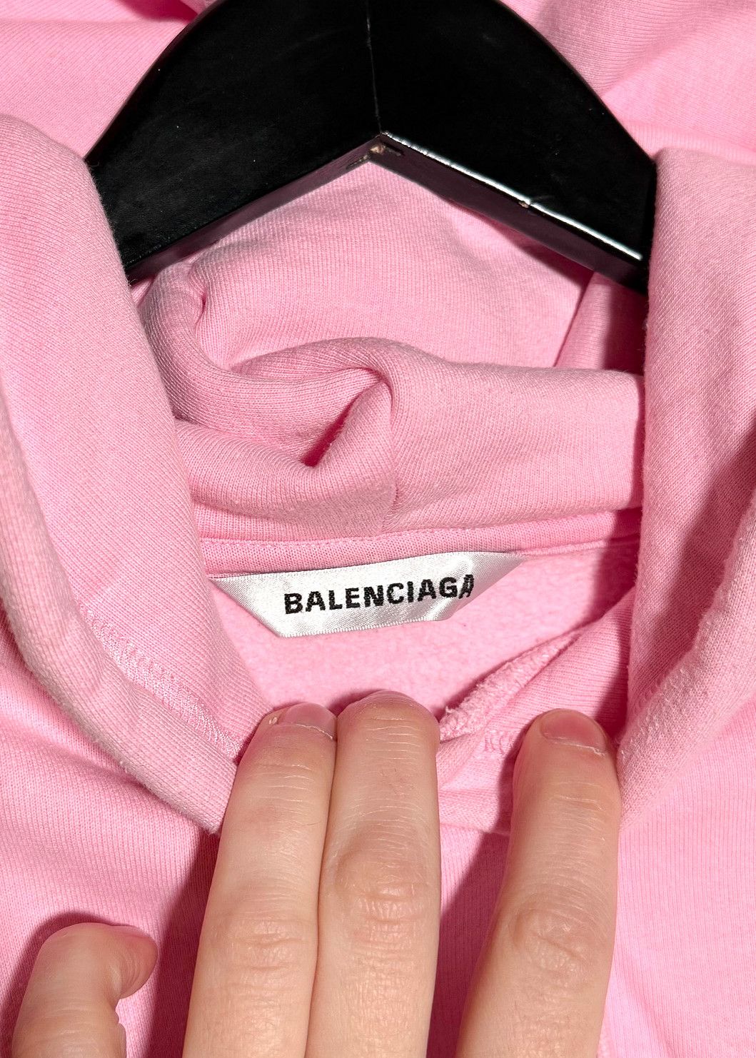 Balenciaga Balenciaga Pink Side Zippered Logo Tab Hoodie Size M / US 6-8 / IT 42-44 - 5 Thumbnail