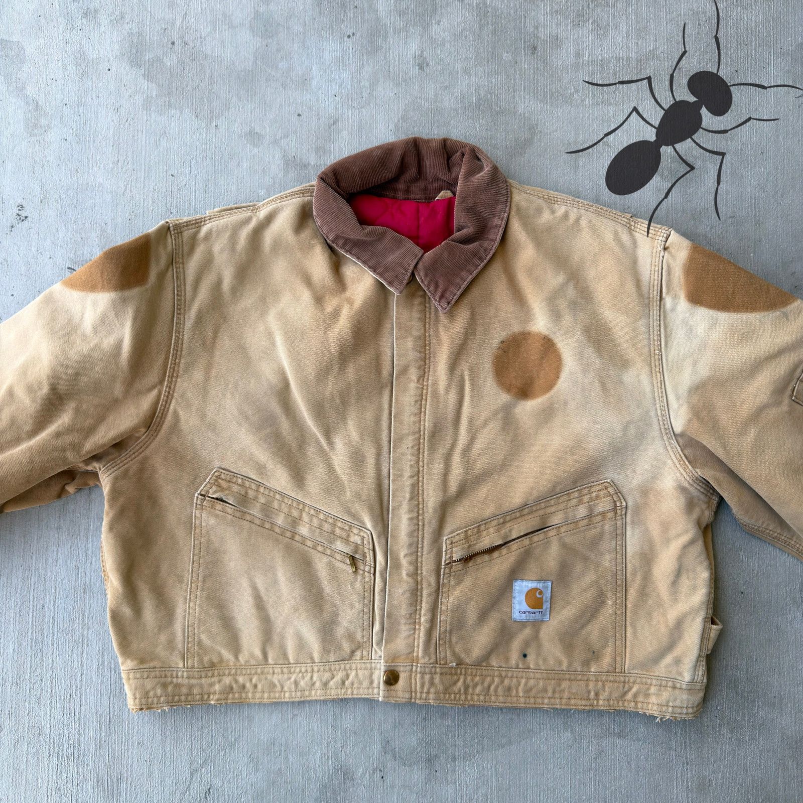 Carhartt × Vintage Carhartt brown cropped Detroit style work wear jacket Size US L / EU 52-54 / 3 - 3 Thumbnail