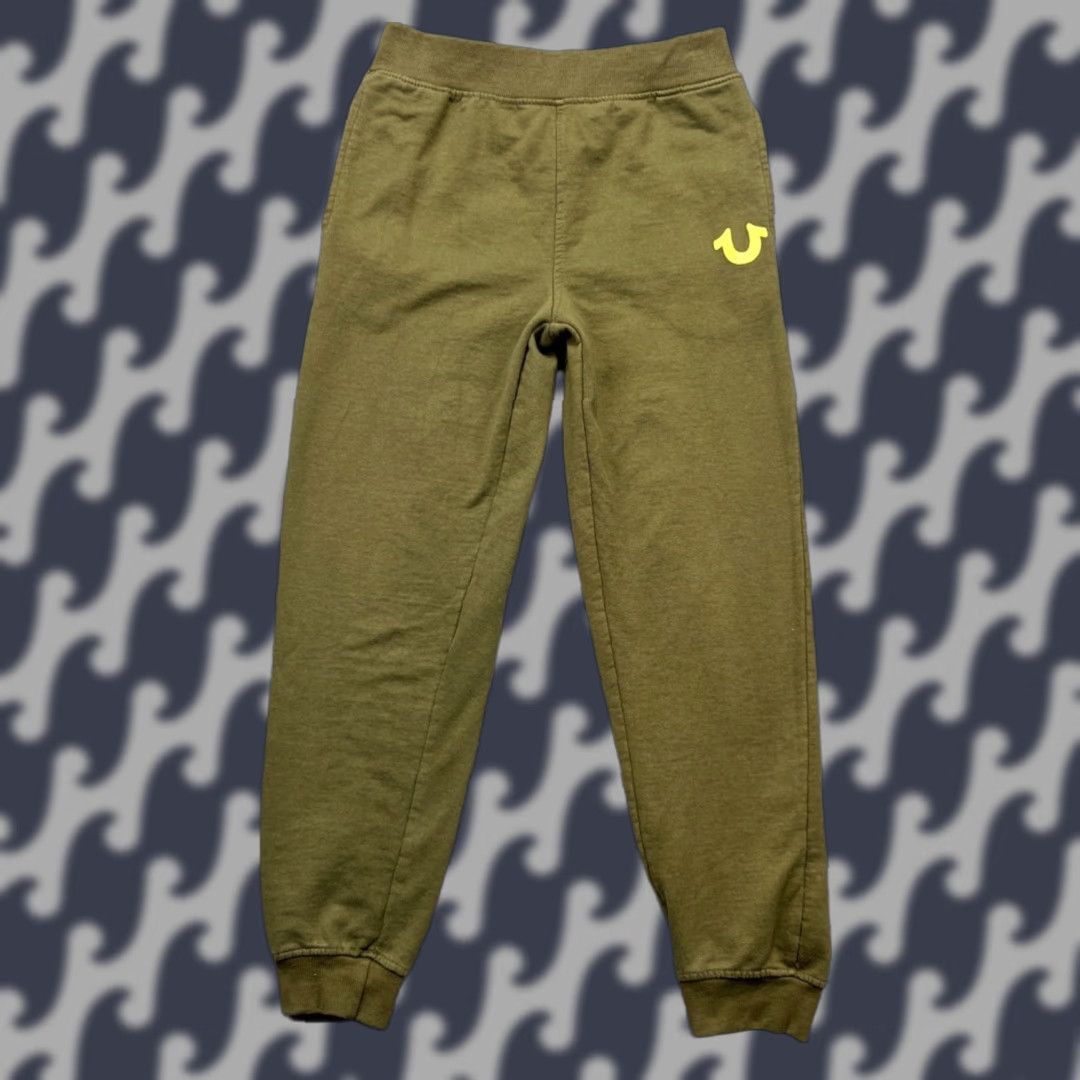 True Religion True Religion Jogger Sweatpants Womens M Army Green Knit Logo Pants Pattern: Solid 26in Inseam Size 32" / US 10 / IT 46 - 1 Thumbnail