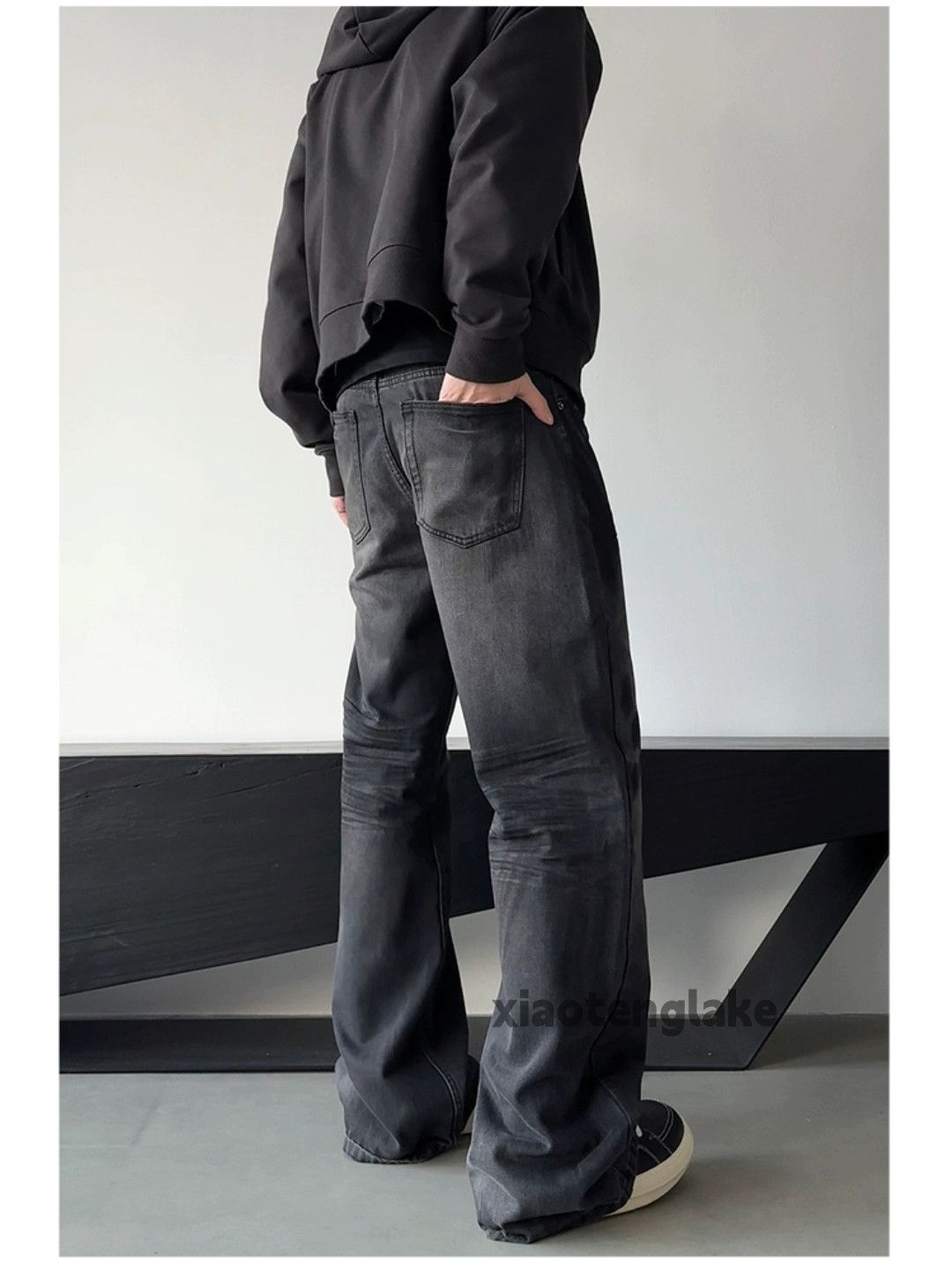 Designer × Jean × Vintage Unisex washed faded cleanfit yuppie loose baggy jeans Size US 32 / EU 48 - 3 Thumbnail