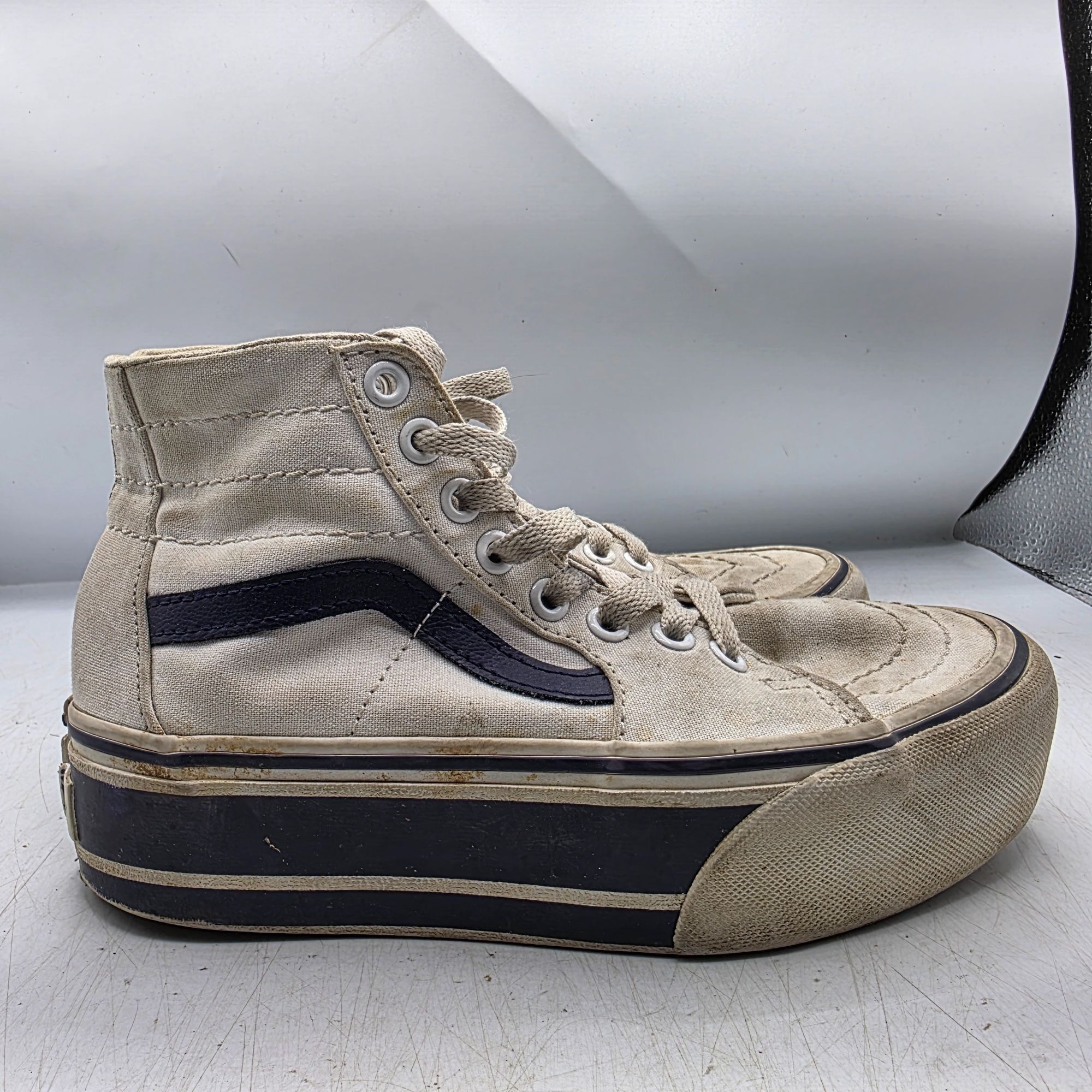 Vans Vans SK8 Hi Tapered Womens Size 5 Stackform Navy True White Size US 5 / IT 35 - 13 Thumbnail