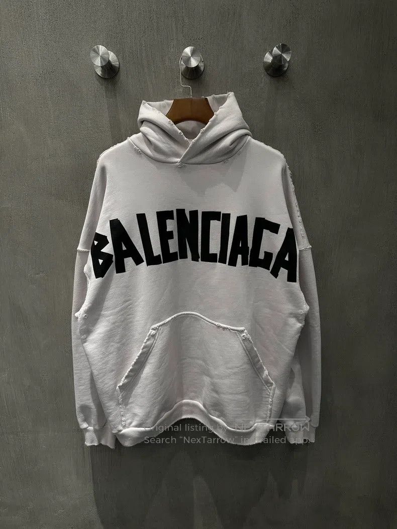 Balenciaga Balenciaga Tape damage hoodie Size US M / EU 48-50 / 2 - 1 Thumbnail