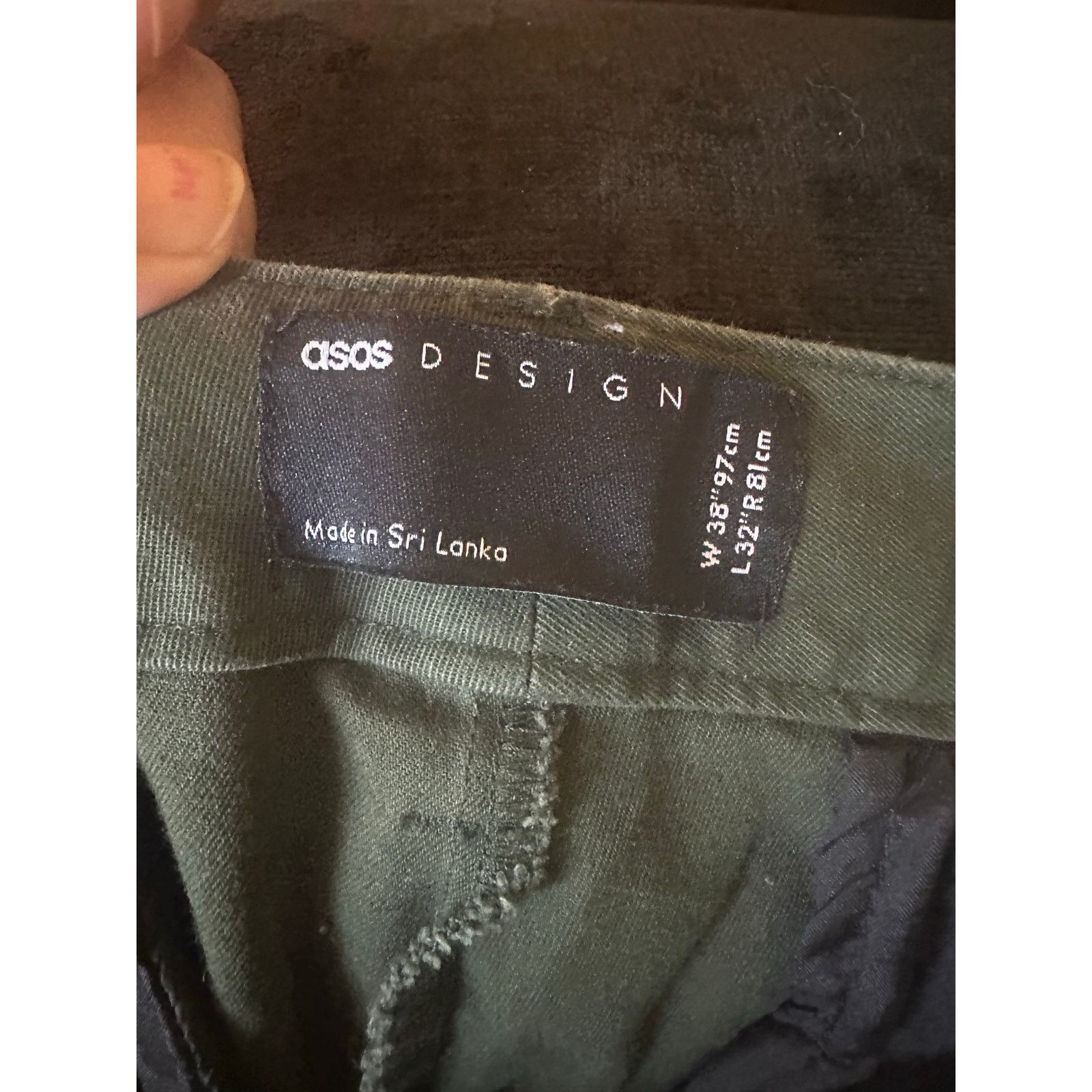 Asos ASOS Design Men’s Green Pants 38x32 Size US 38 / EU 54 - 8 Thumbnail