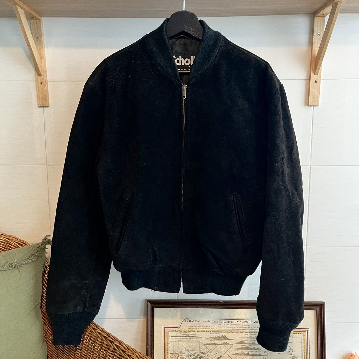 Schott Schott NYC 90's Suede Bomber Jacket | Grailed