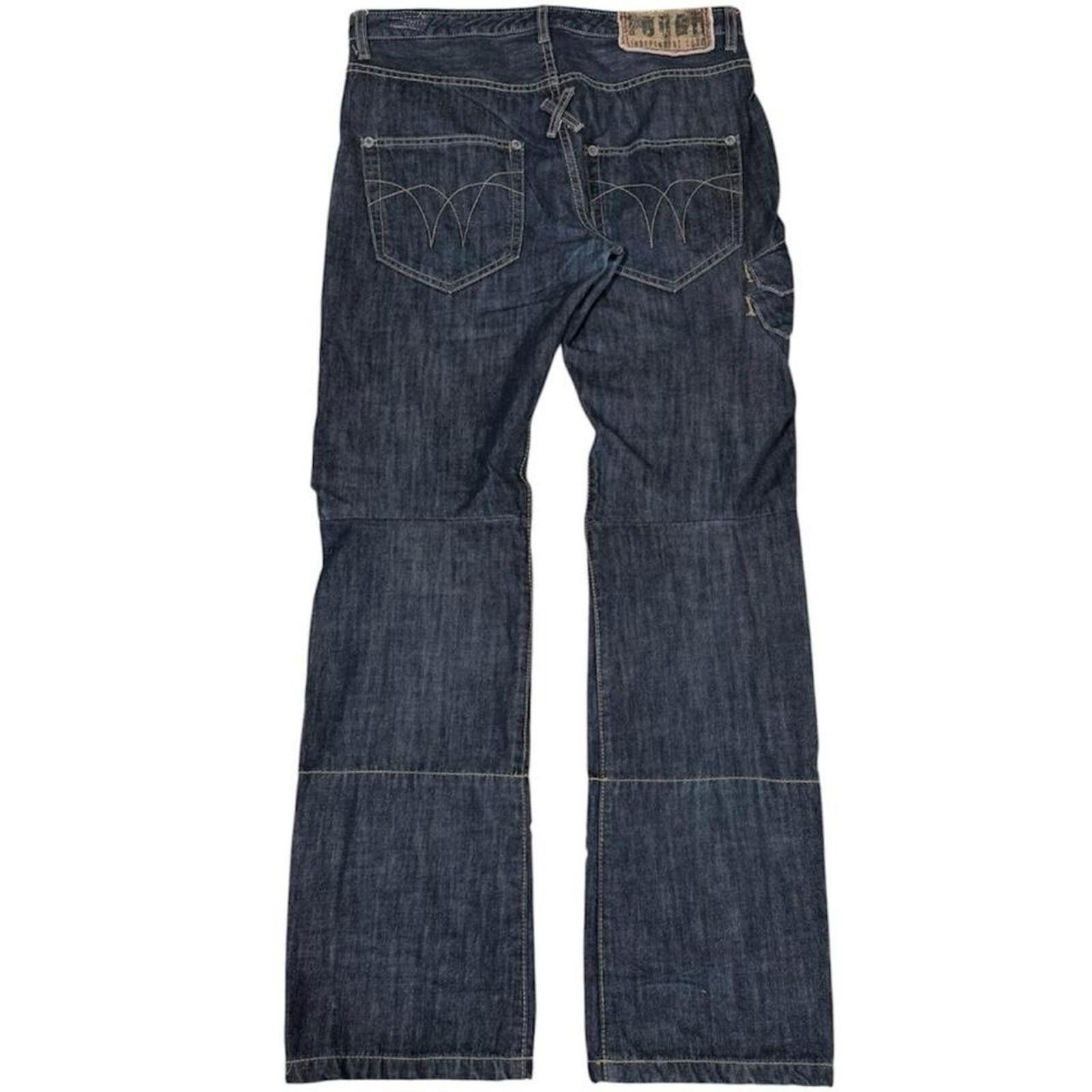 True Religion Rare Vintage Double waist Tough jeansmith denim jeans Size US 35 - 2 Thumbnail