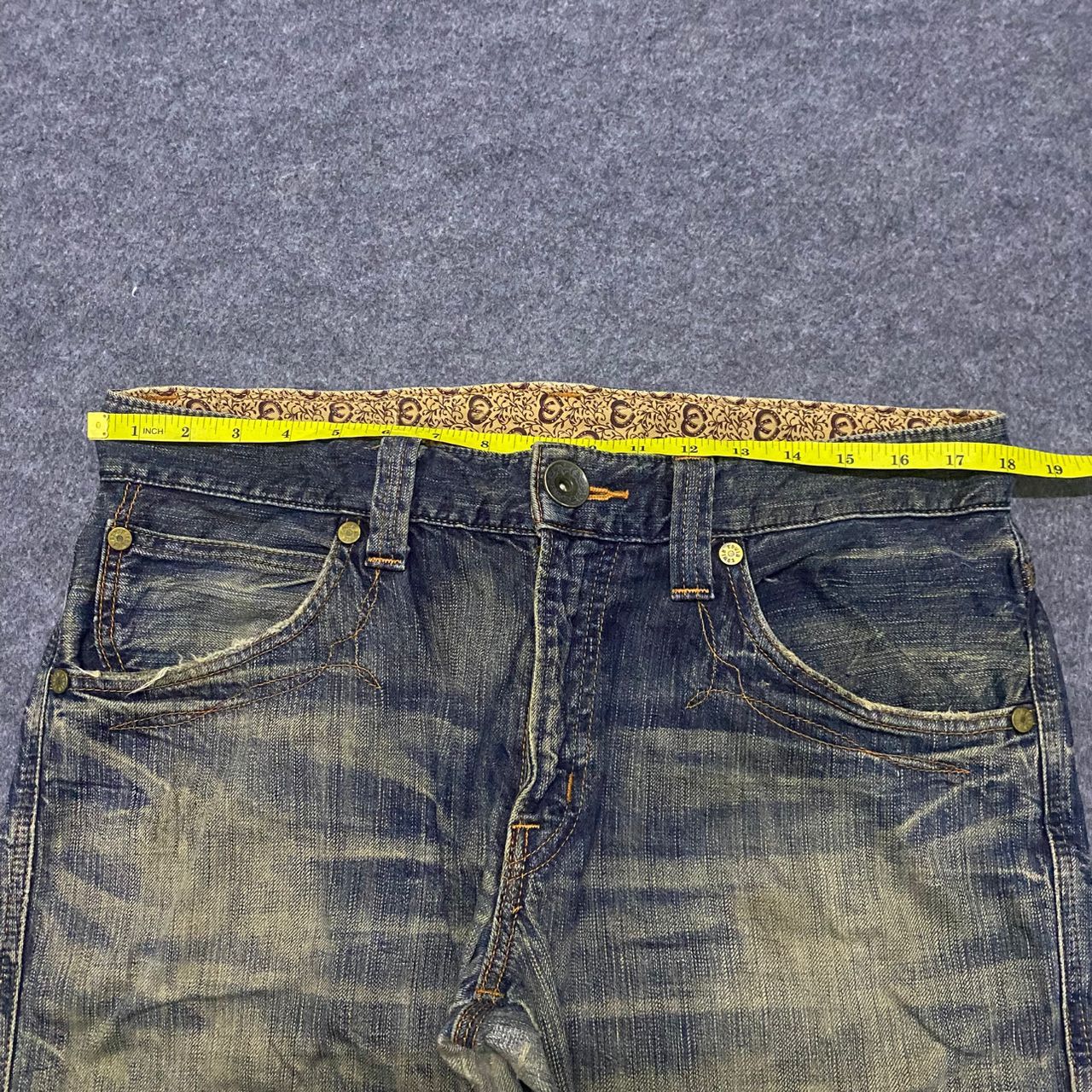 Edwin 💥Best Offer💥Vintage Edwin Blue Trip Distressed Denim Size US 36 / EU 52 - 3 Thumbnail