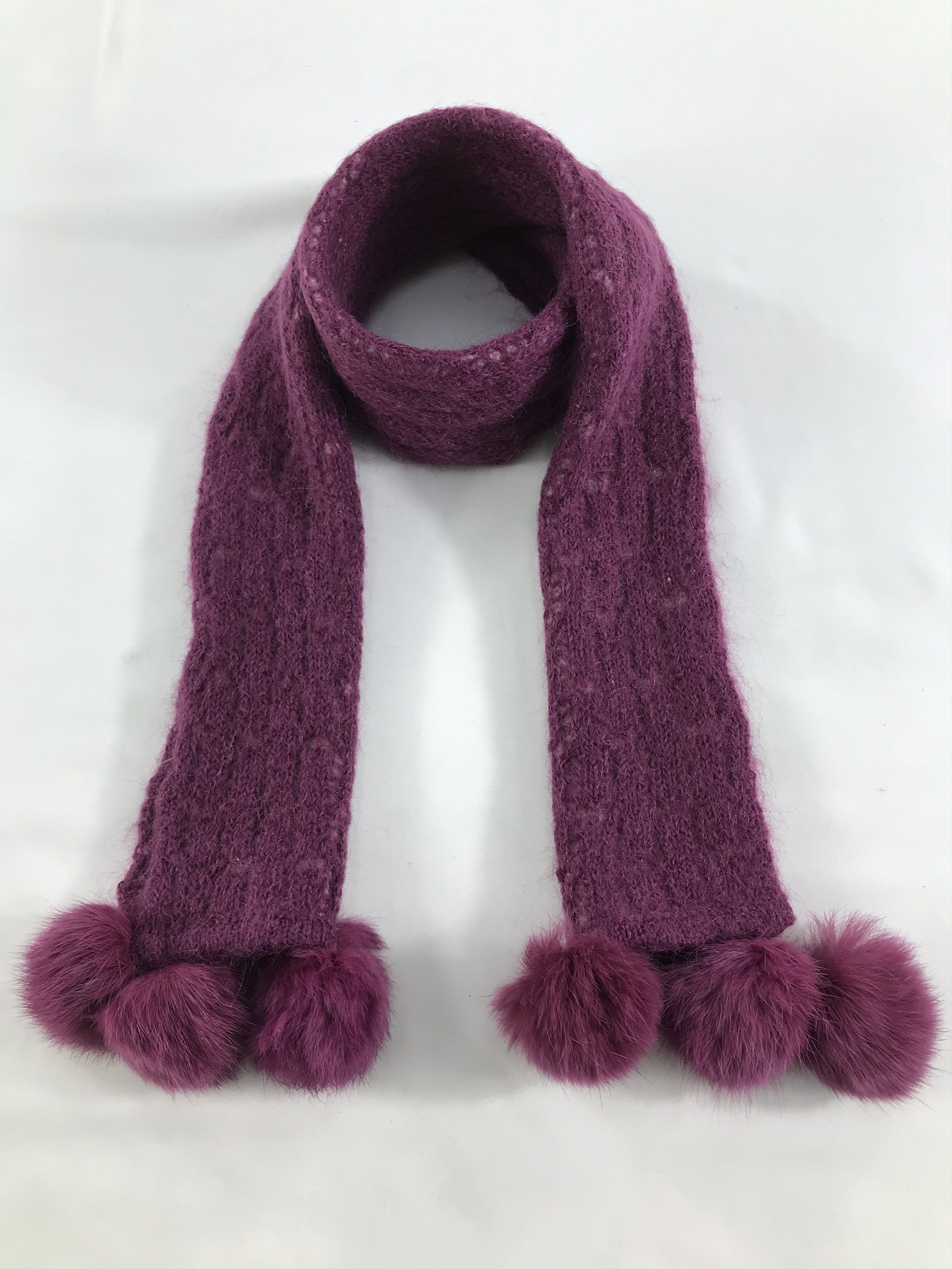 Pierre Cardin Pierre Cardin Wool Bobble Scarf Muffler V163 Size ONE SIZE - 1 Thumbnail
