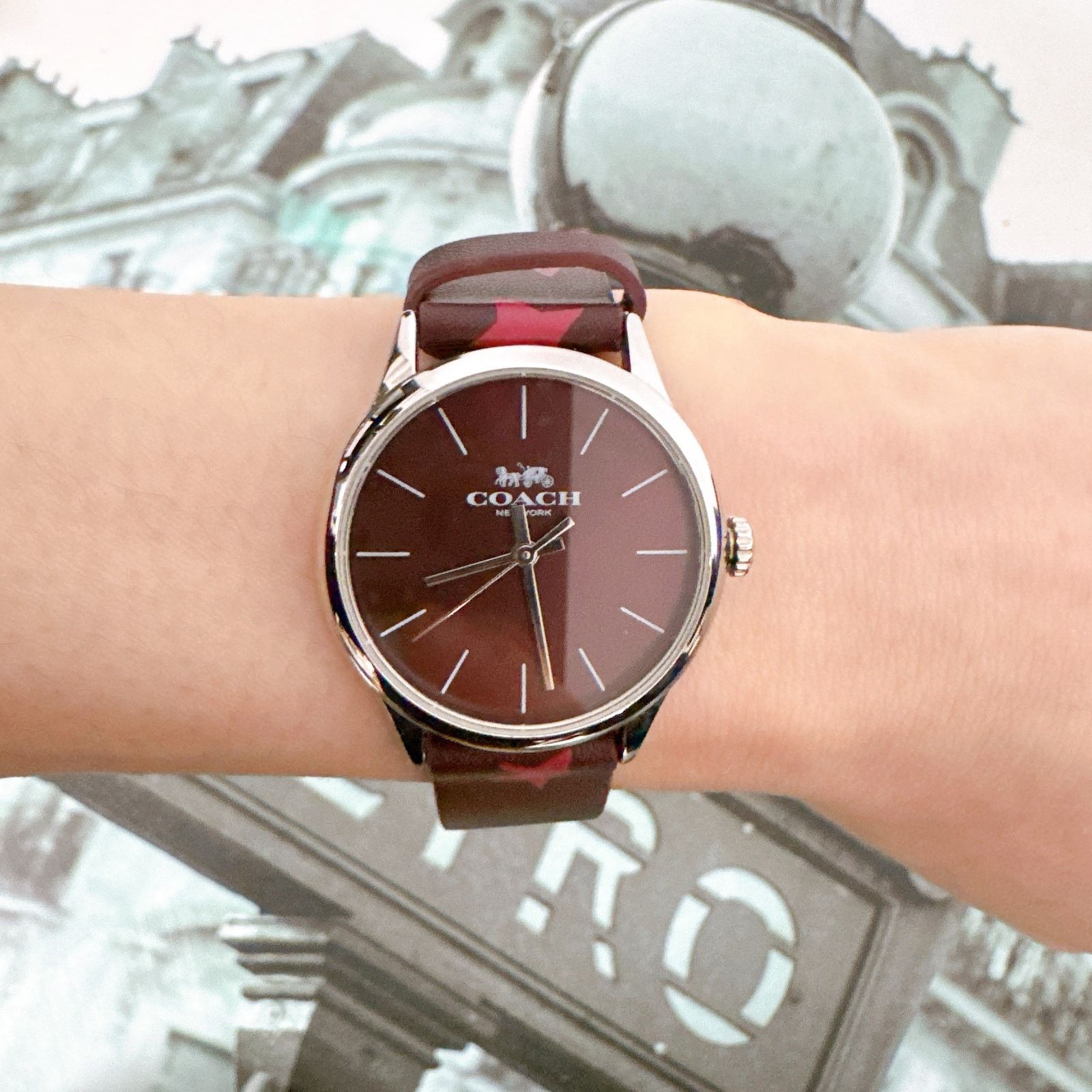 Coach Coach W1546 Ruby Watch, 32mm OXBLOOD Size ONE SIZE - 8 Thumbnail