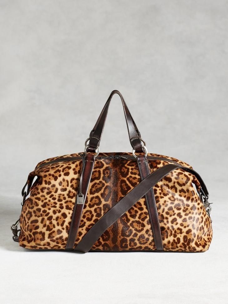 John Varvatos Leopard duffle Size ONE SIZE - 1 Thumbnail