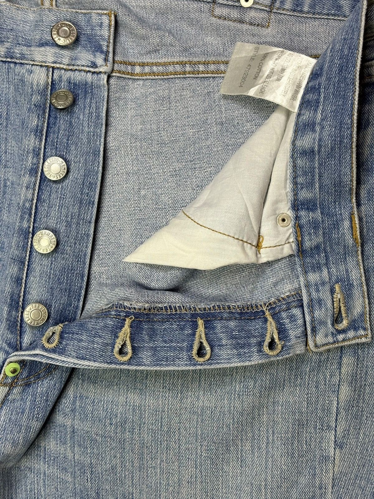 Japanese Brand Vintage Japanese Brand Blue Wash Sashiko Rip Bootcut Jean Size US 34 / EU 50 - 3 Thumbnail