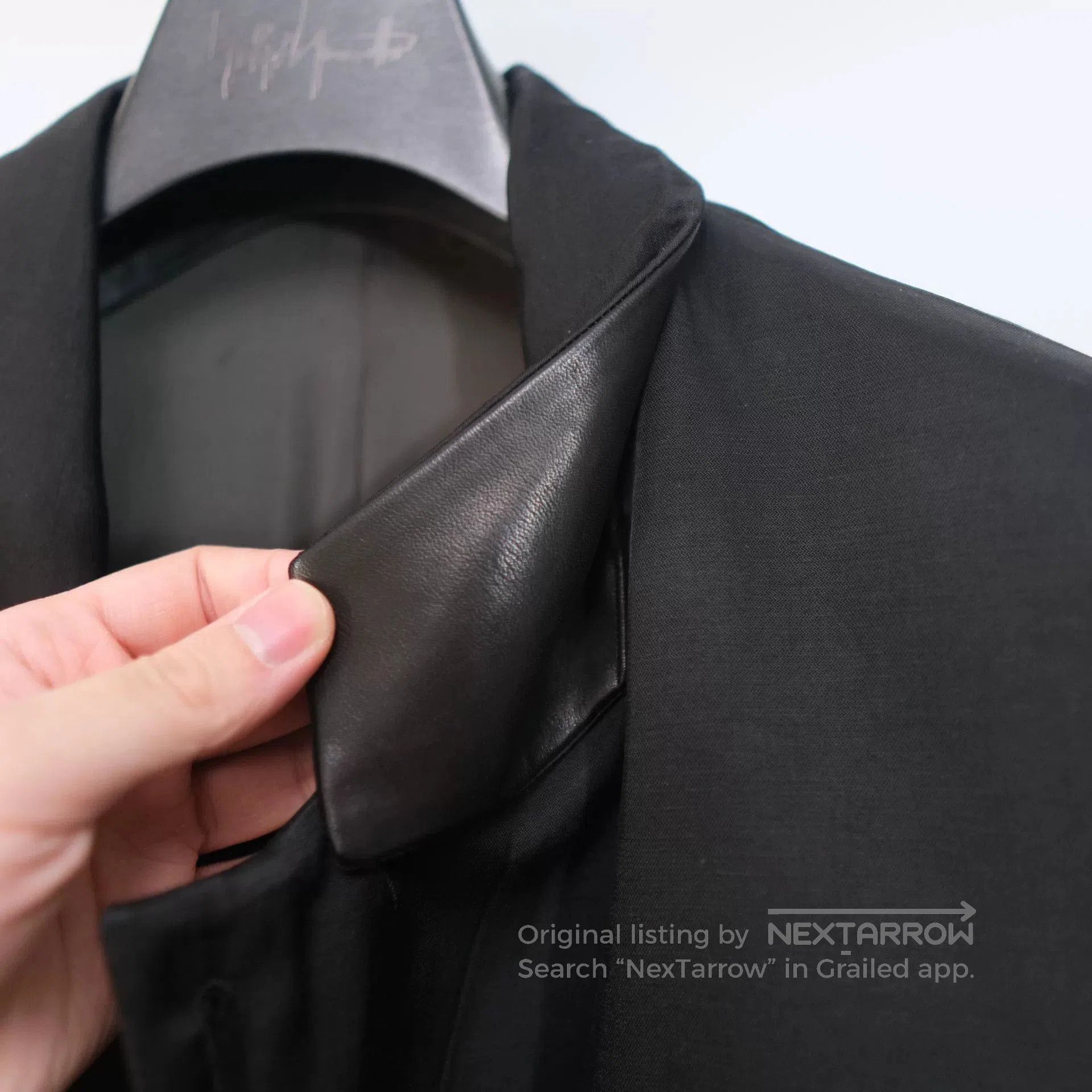 Yohji Yamamoto Yohji Yamamoto Long Coat with Leather Details. Size US M / EU 48-50 / 2 - 7 Thumbnail