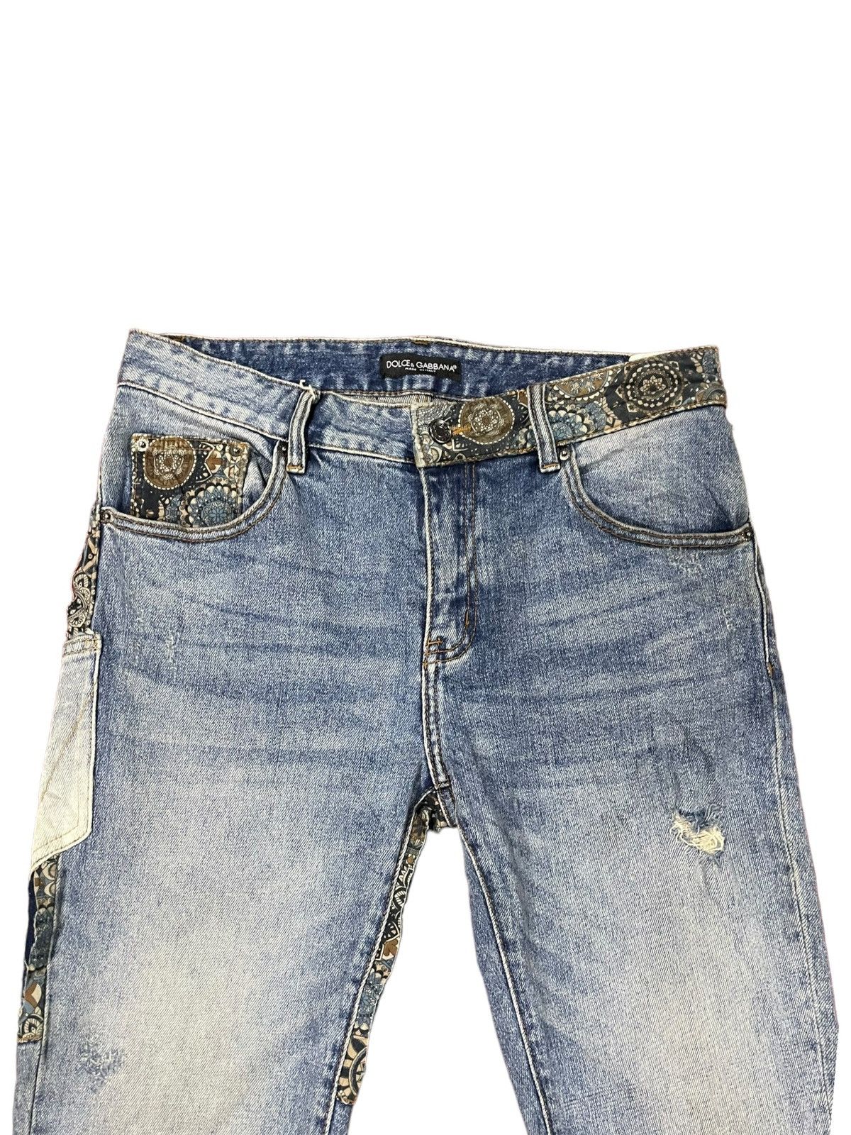 Dolce & Gabbana Designer Nice Design Japan Shasiko Boro Jeans Size US 32 / EU 48 - 14 Thumbnail