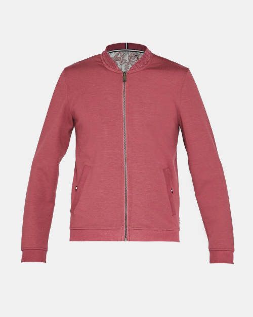 Ted Baker Ted Baker Pink Wolf Bonded Jersey Bomber Size US S / EU 44-46 / 1 - 2 Thumbnail