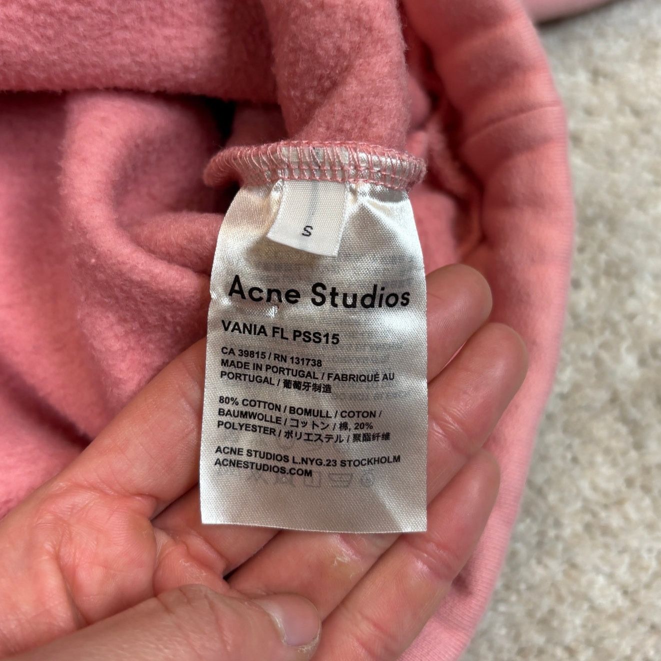 Acne Studios Acne Studios Vania Hoodie Pullover Women's Small Pink Size S / US 4 / IT 40 - 7 Thumbnail