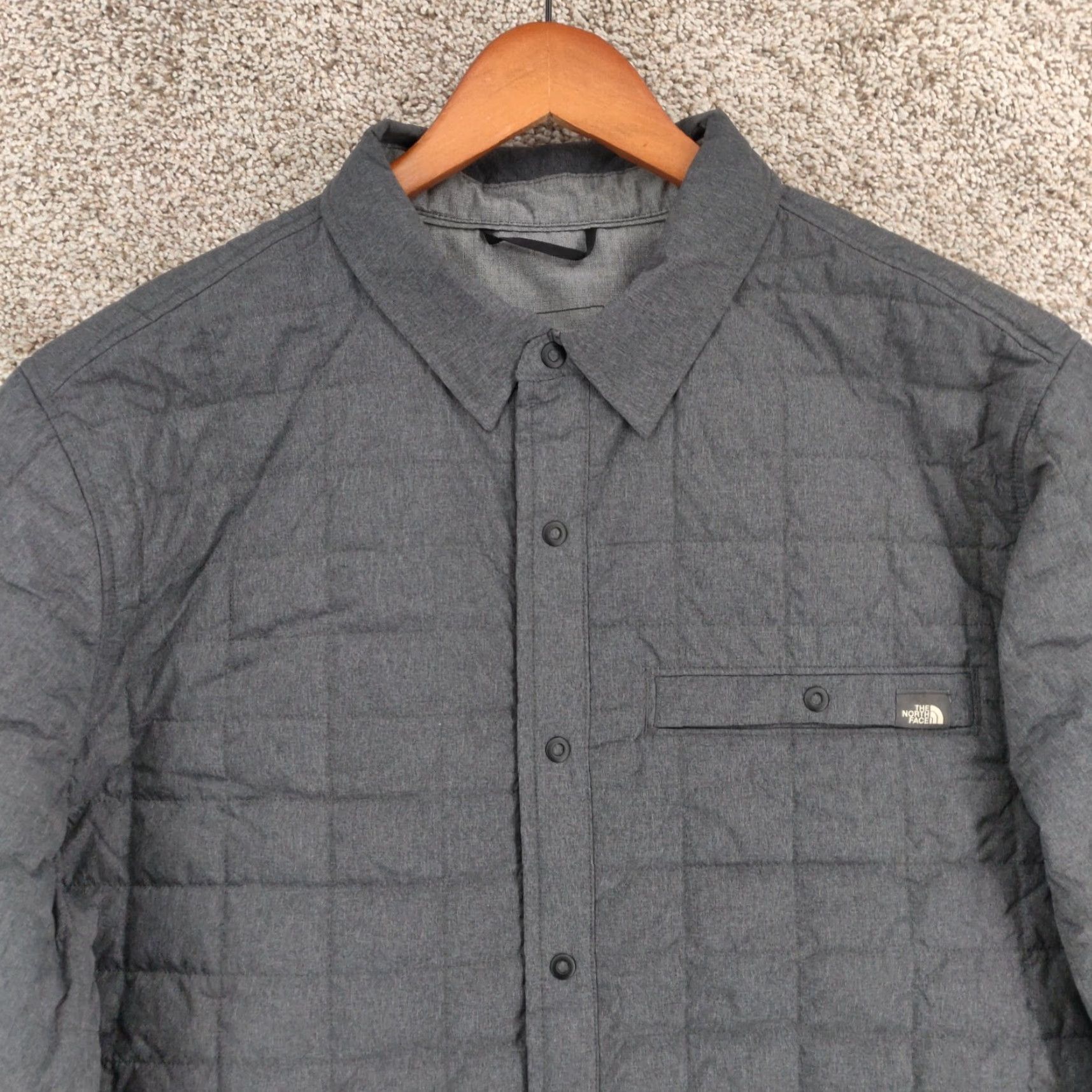 The North Face The North Face Thermoball Shirt Jacket Men’s Large Gray Button Up Outdoor Size US L / EU 52-54 / 3 - 2 Thumbnail