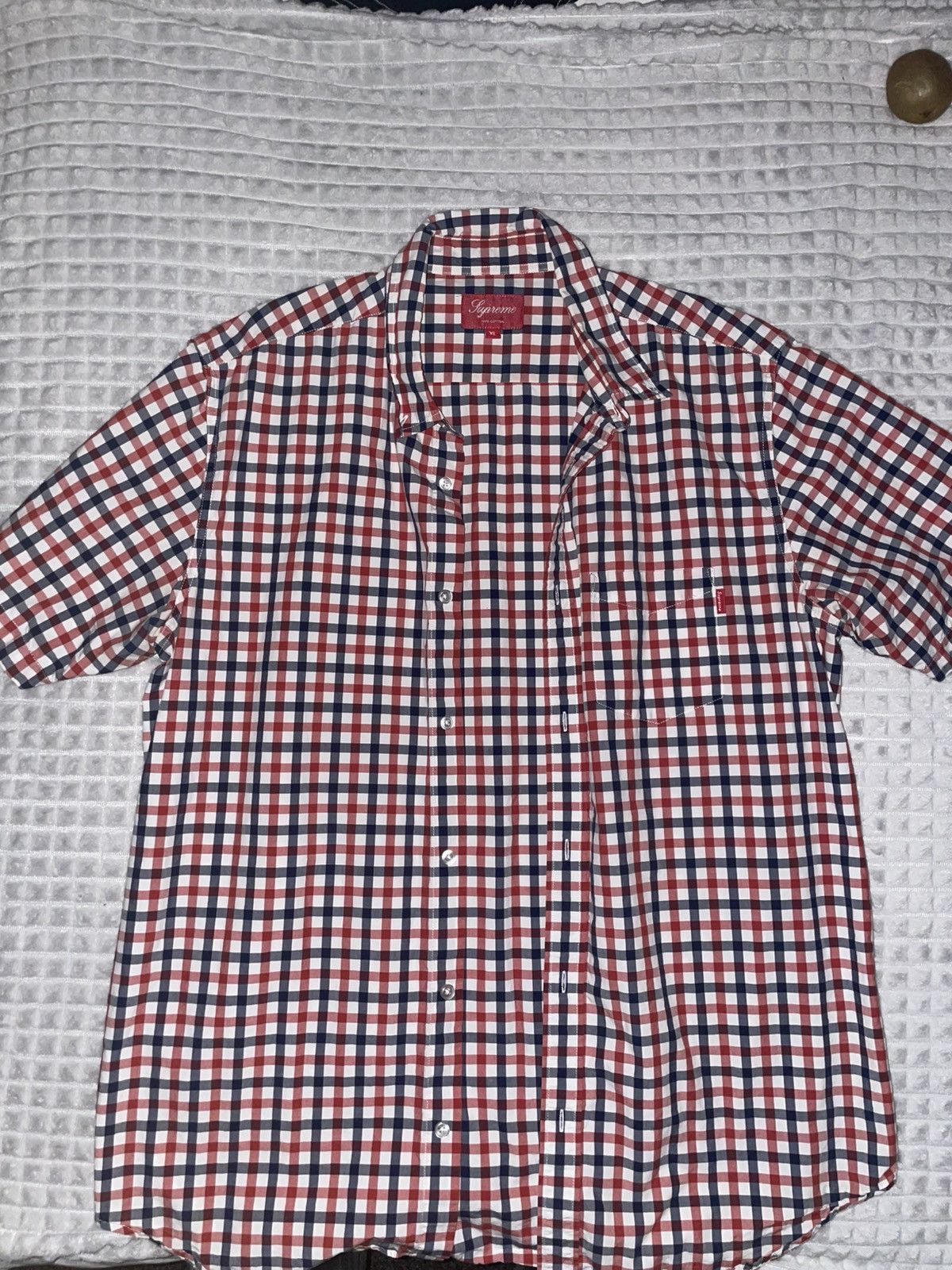 Supreme Supreme SS22 Plaid Button Up Shirt Size US XL / EU 56 / 4 - 1 Thumbnail