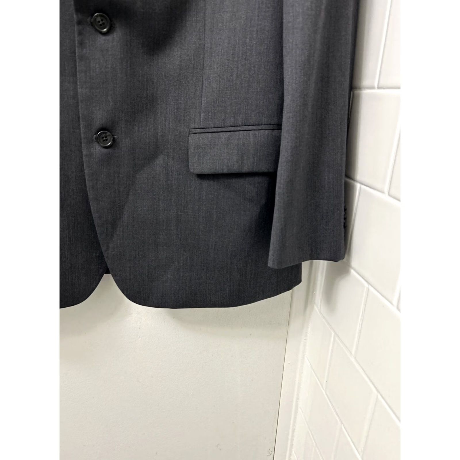 Michael Kors Michael Kors Blazer Mens Sz 42R Gray 100% Wool 2 Buttons Sport Jacket Size 42R - 5 Thumbnail