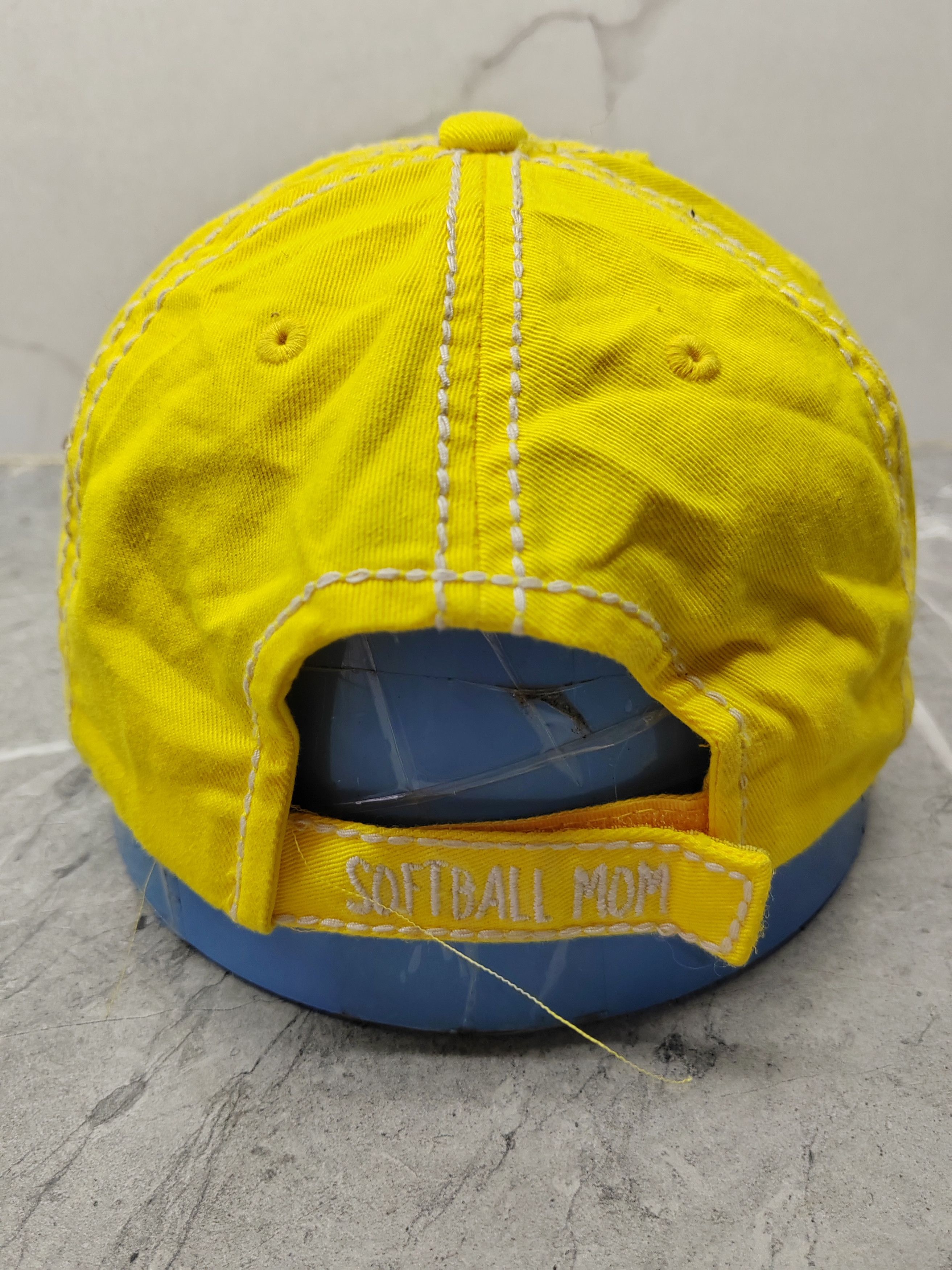 Japanese Brand Vintage Softball Mom Distressed Style Cap Hat Size ONE SIZE - 4 Thumbnail