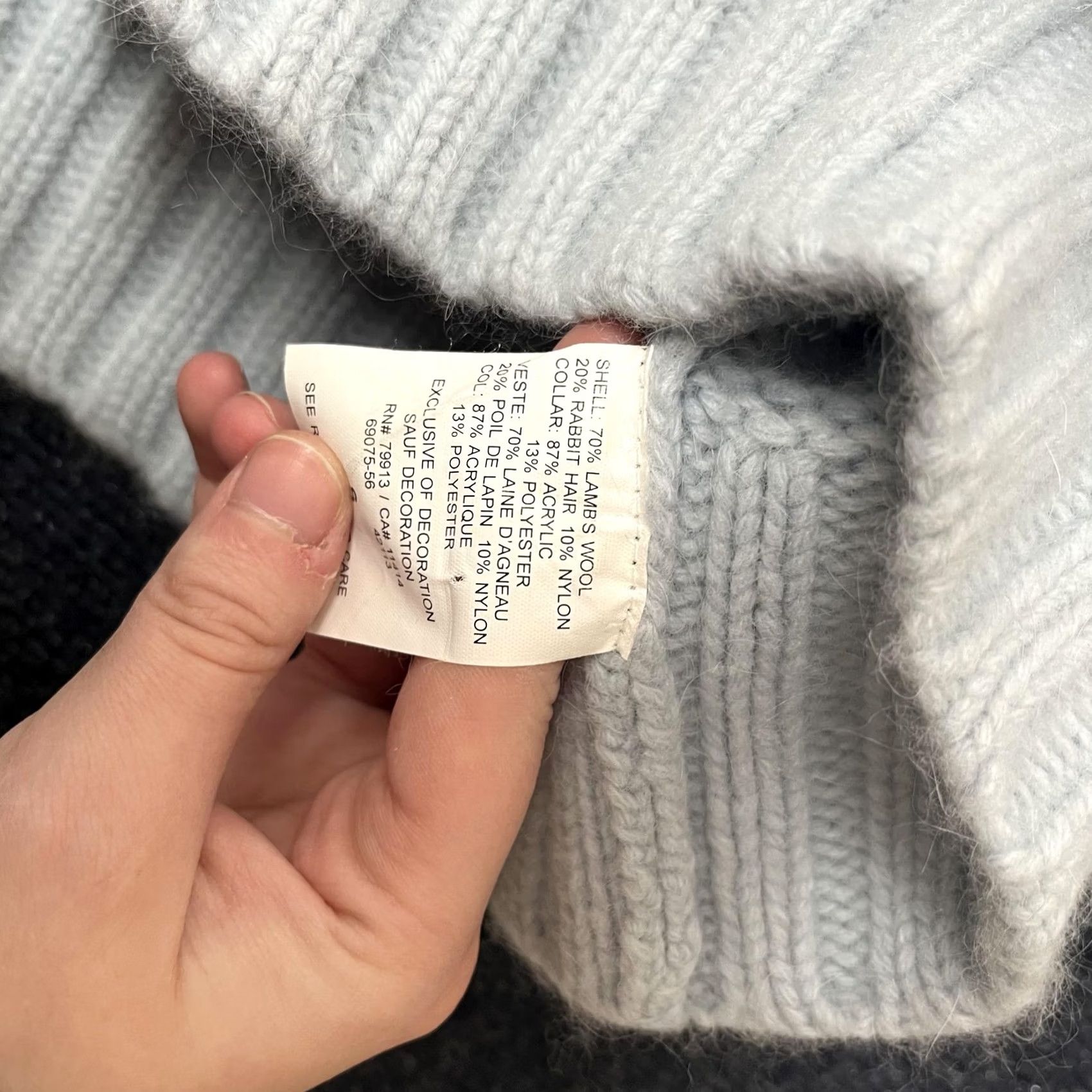 Vintage Mimi Maternity Gray Wool Cardigan Small Knit Size S / US 4 / IT 40 - 5 Thumbnail