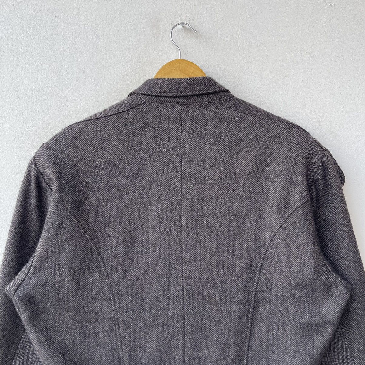 Vintage Olivier Massuger Paris Cropped Wool Herringbone Blouson Size US M / EU 48-50 / 2 - 8 Thumbnail