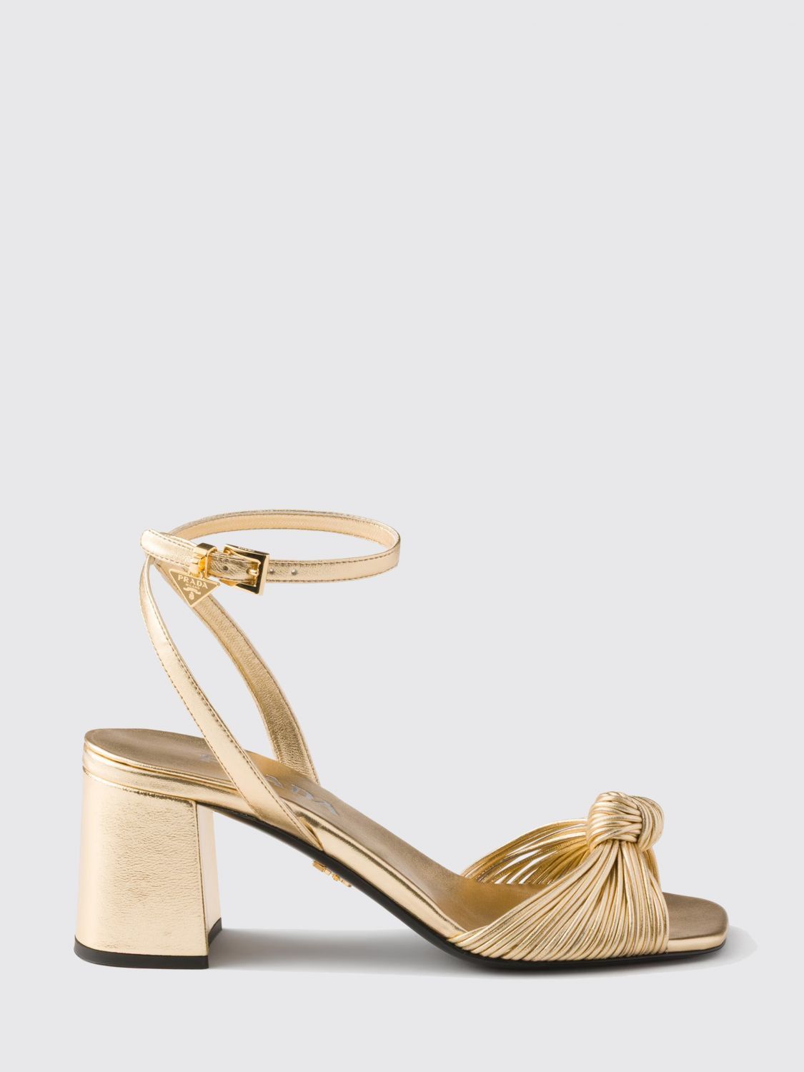 Prada Prada Heeled Sandal Woman Platinum Size US 6 / IT 36 - 1 Preview