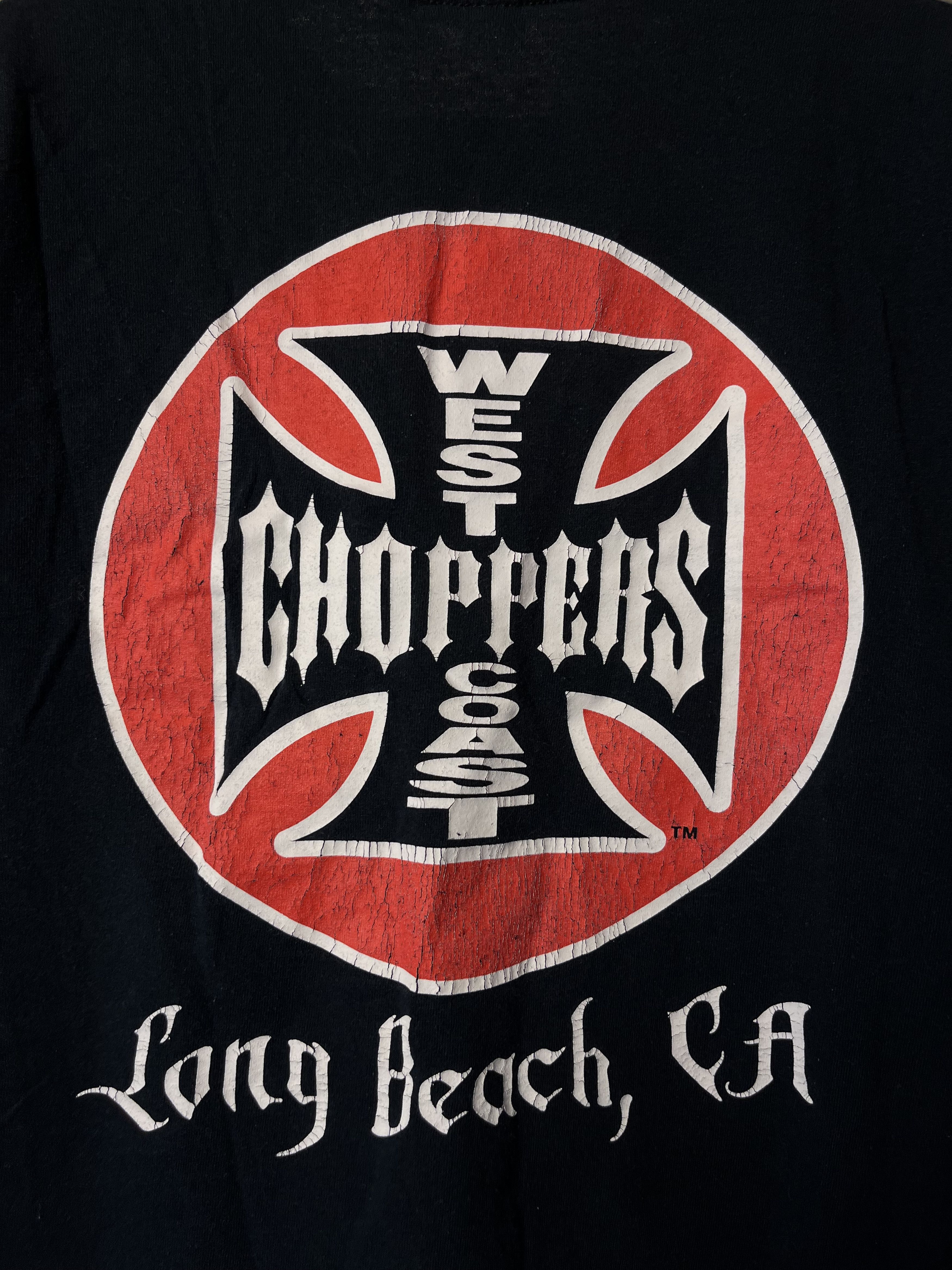 Vintage × West Coast Choppers Vintage 90s Choppers Long Beach Harley Davidson Big Logo Size US M / EU 48-50 / 2 - 4 Thumbnail