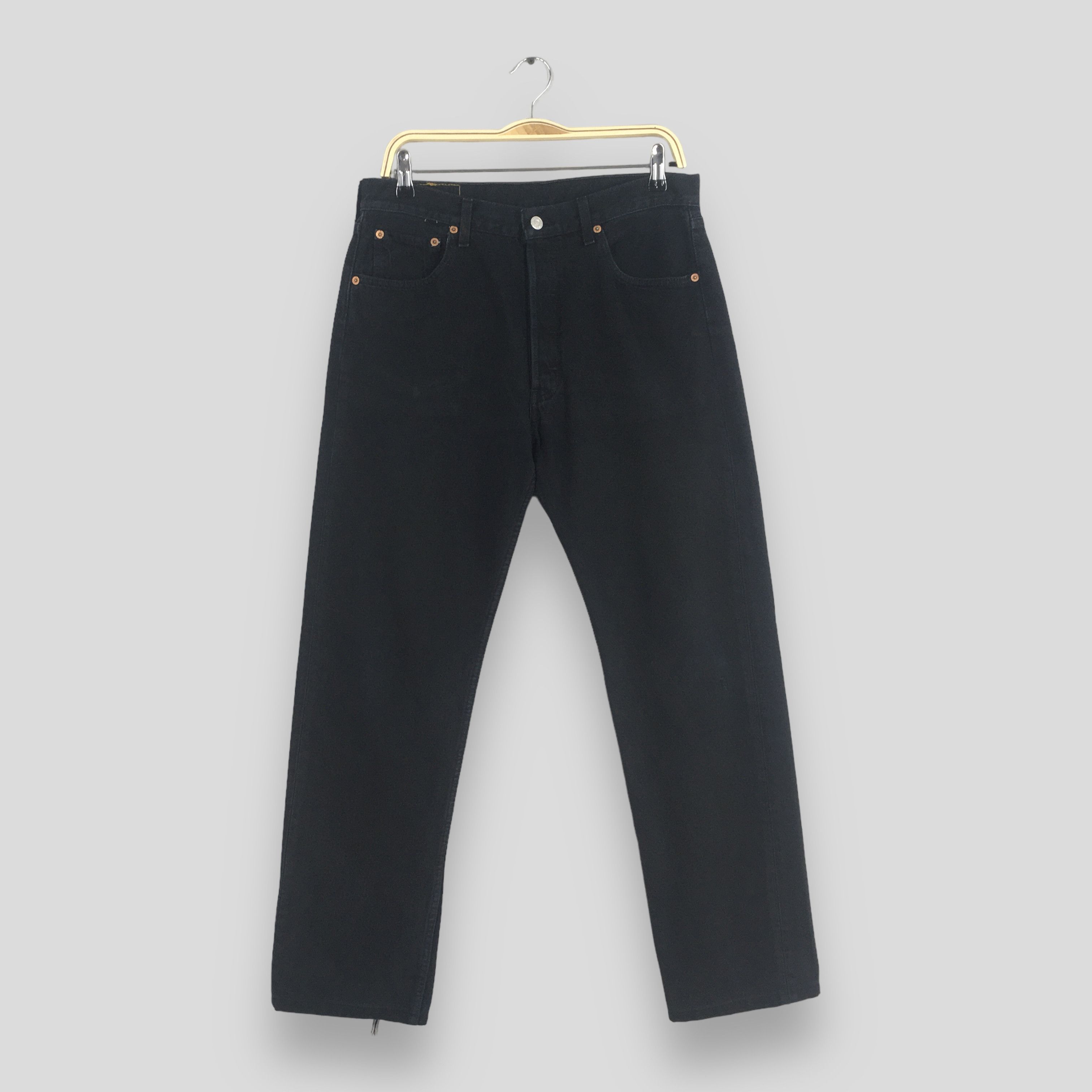 image of Size 32X29 Vintage 90's Levi's 501 Faded Black Jeans, Men's