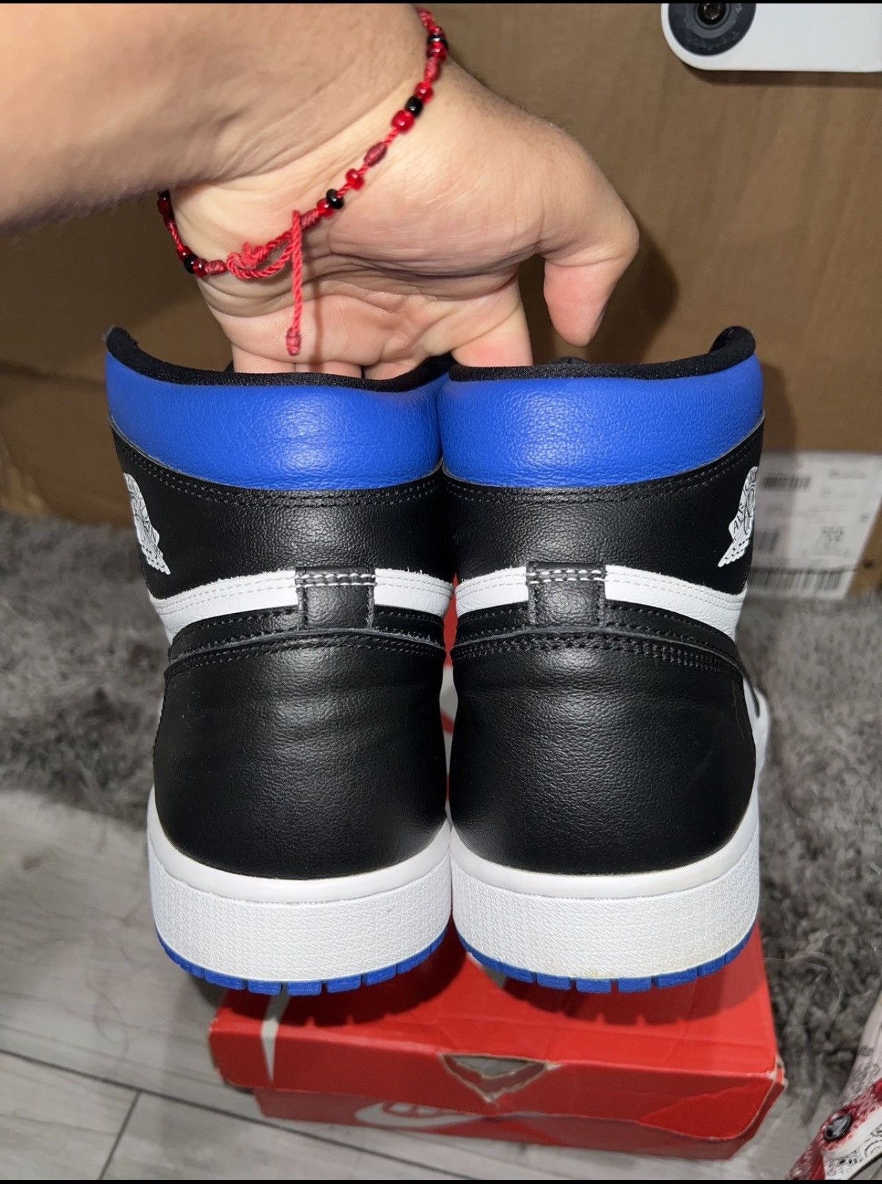 Nike Jordan 1 Retro High (Royal toe) Size US 13 / EU 46 - 8 Thumbnail