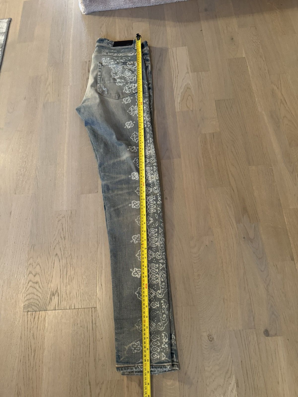 Amiri AMIRI jeans STUDY REAL TAPE MEASUREMENTS BY TAPE IN PHOTOS Size US 32 / EU 48 - 8 Thumbnail