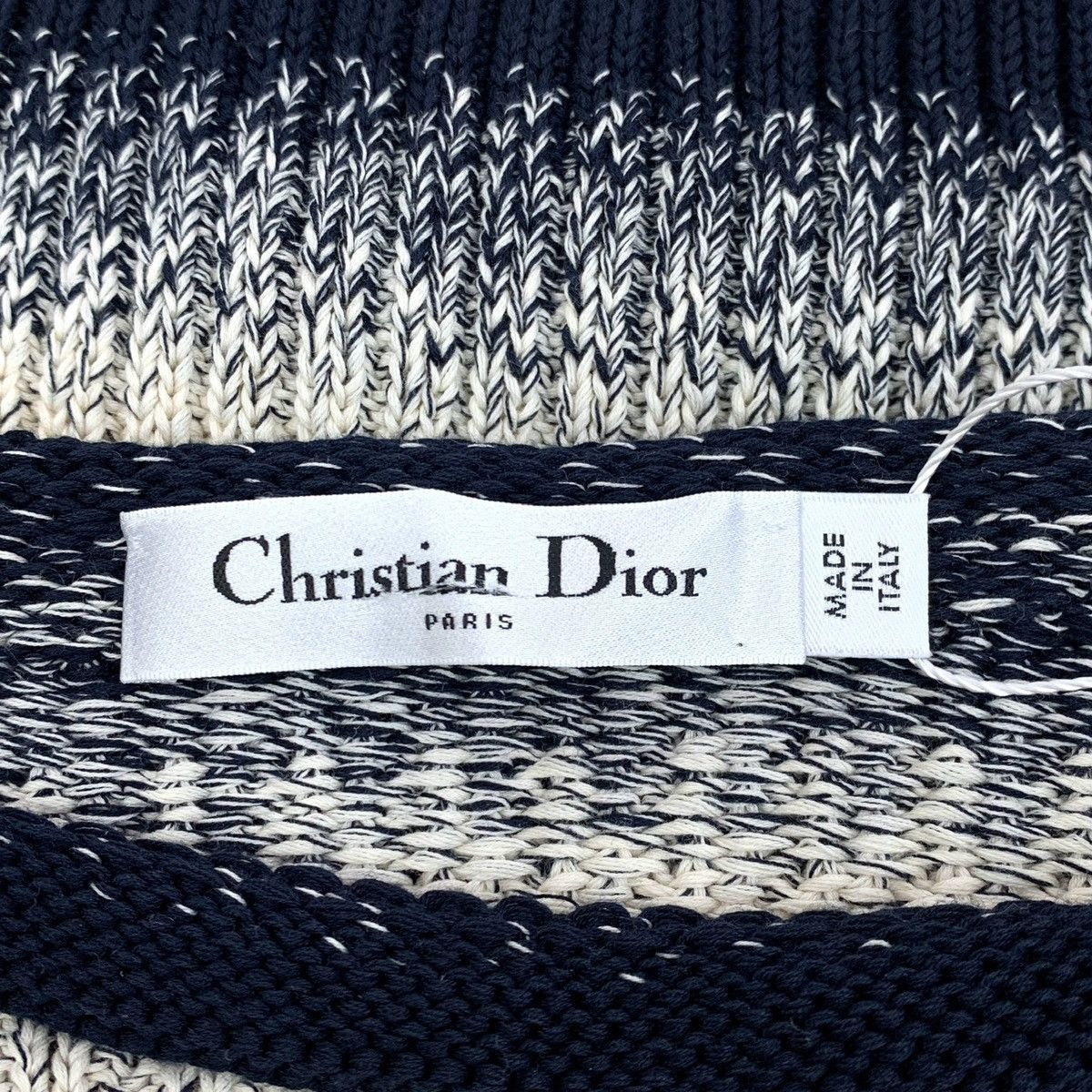 Dior Dior Colorblocked Striped Cotton Long Sleeve Knit Sweater Size XS / US 0-2 / IT 36-38 - 6 Thumbnail