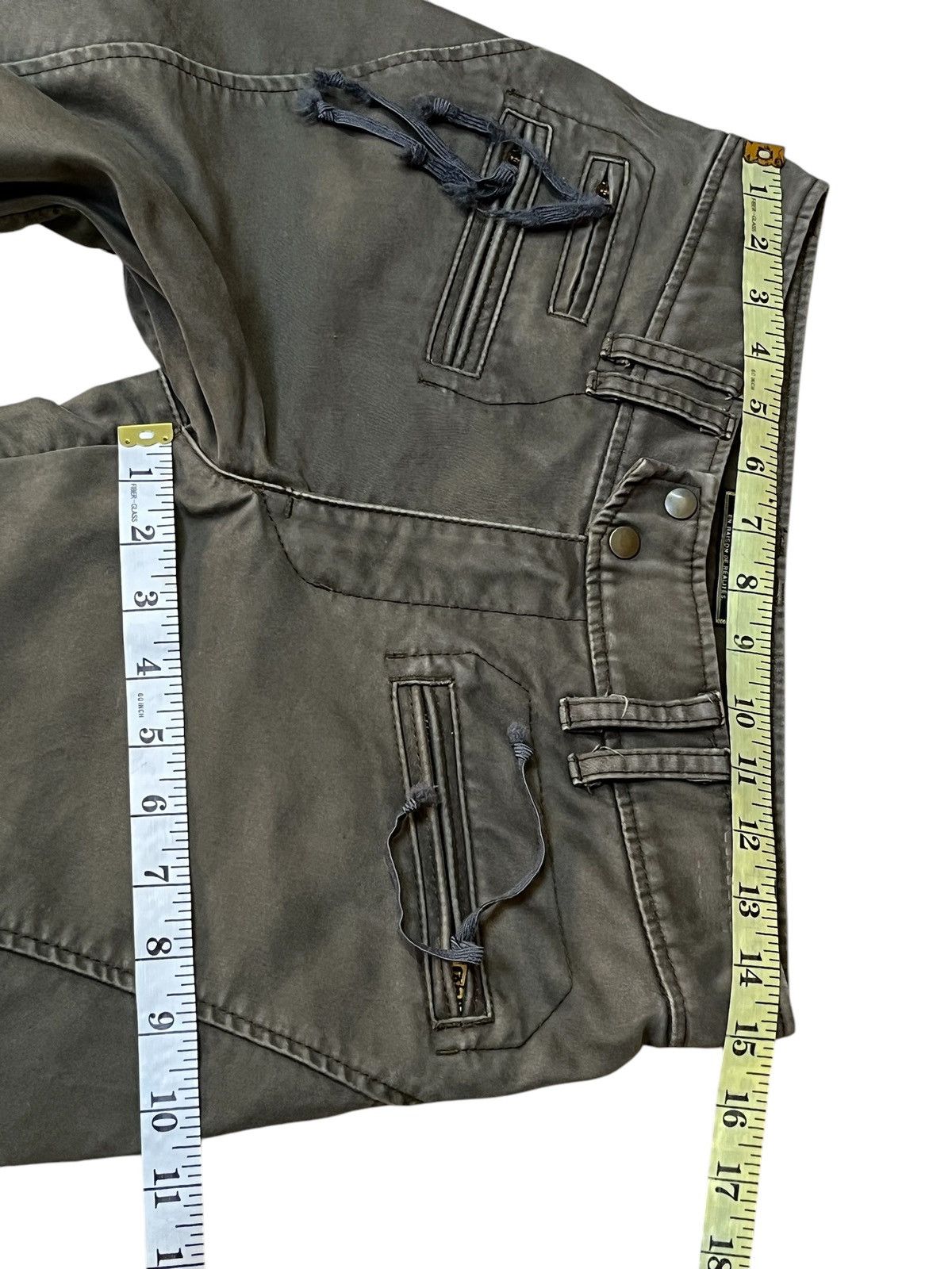 Japanese Brand Japanese apparel brand MIN-RNA INC flared Y2K cargo pant Size US 30 / EU 46 - 11 Thumbnail