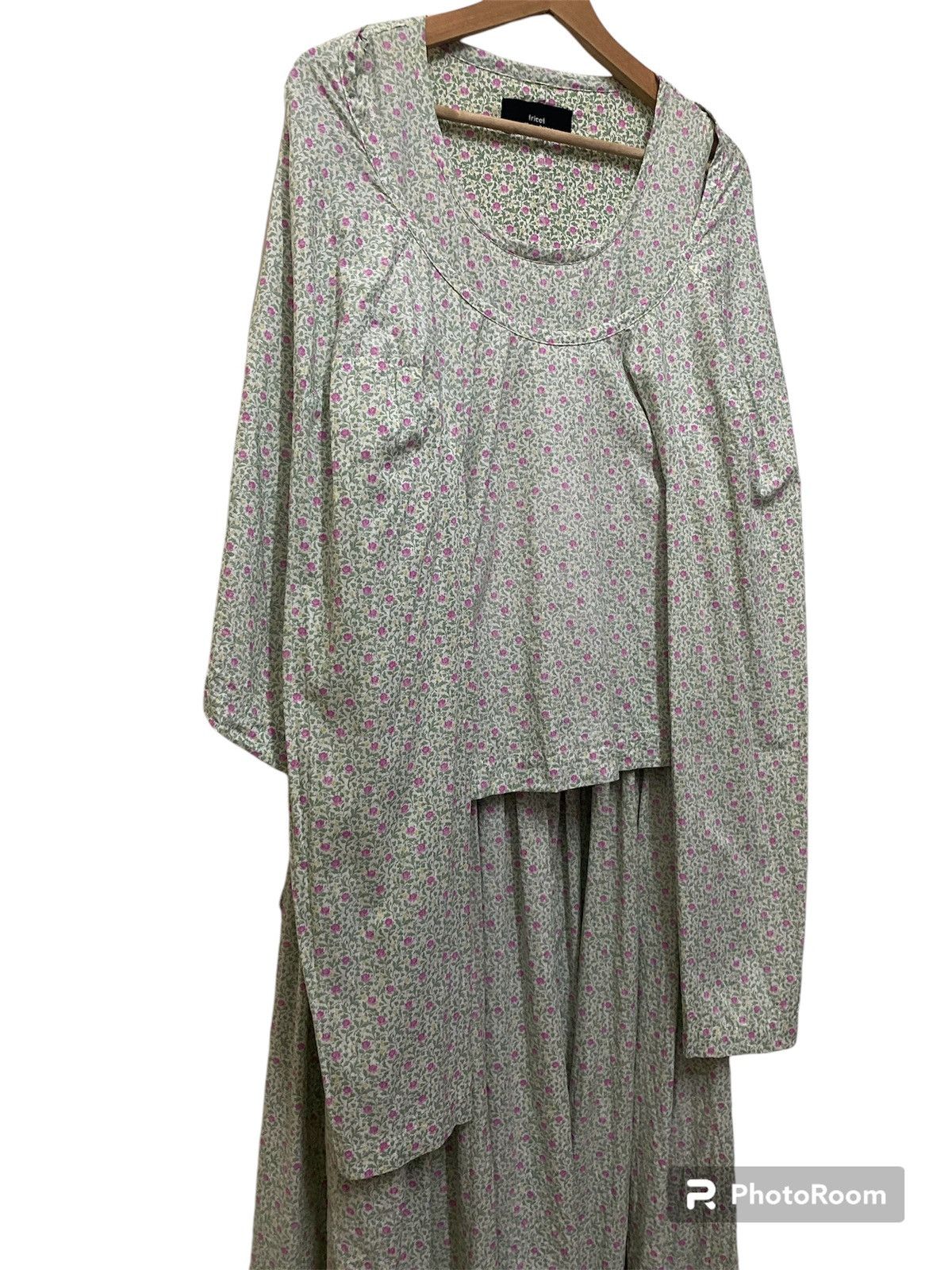 Comme des Garcons VINTAGE 90s FLORAL PATERN AD1991 TRICOT CDG MID-LENGHT DRESS Size XS / US 0-2 / IT 36-38 - 7 Thumbnail