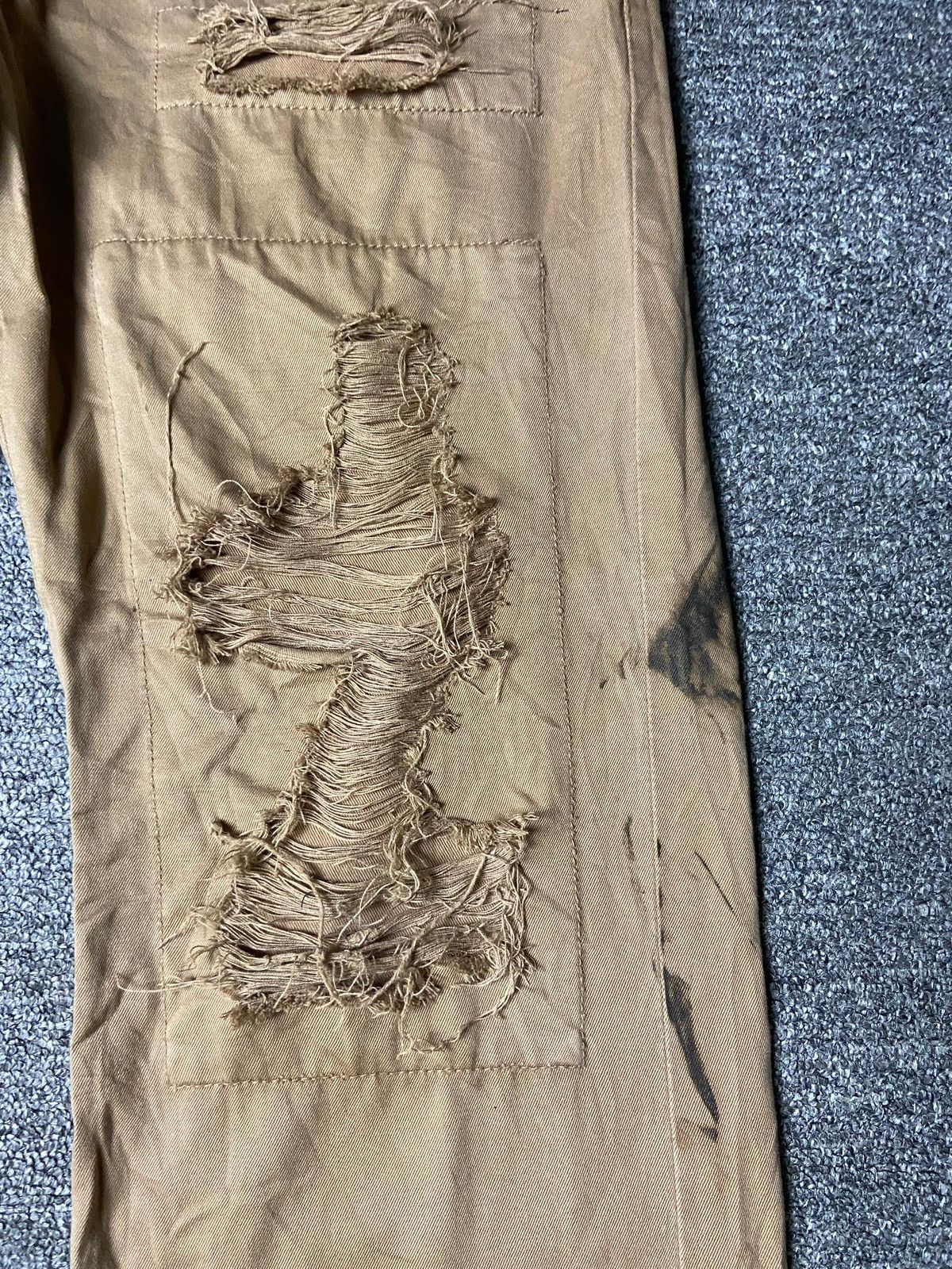 semanticdesign Semantic Design Distressed Straight Trousers (165) Size US 34 / EU 50 - 14 Thumbnail