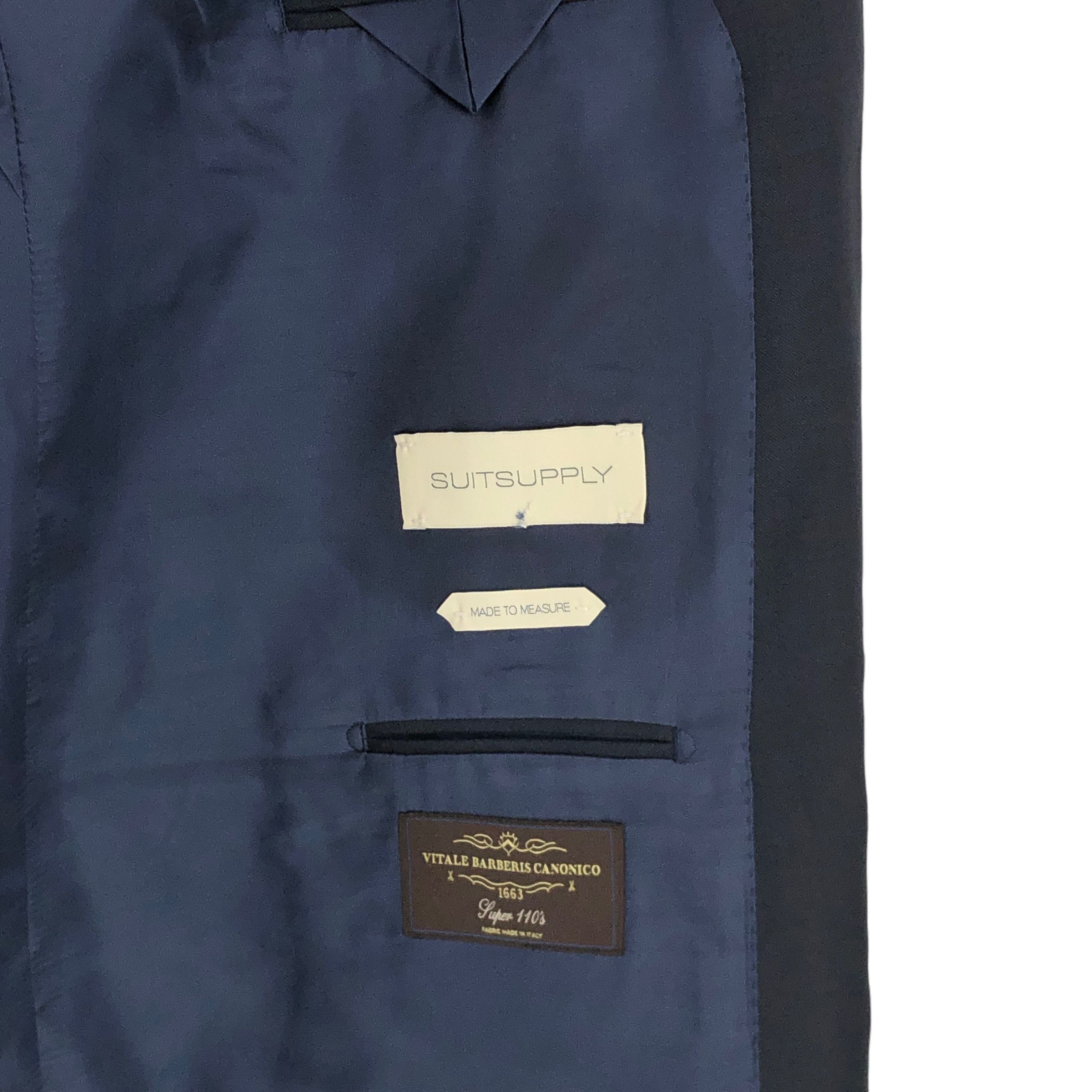 Suitsupply SUITSUPPLY Lazio Wool Formal Suit EU:34; UK/US:58S - W50 L32 Size 54R - 13 Thumbnail