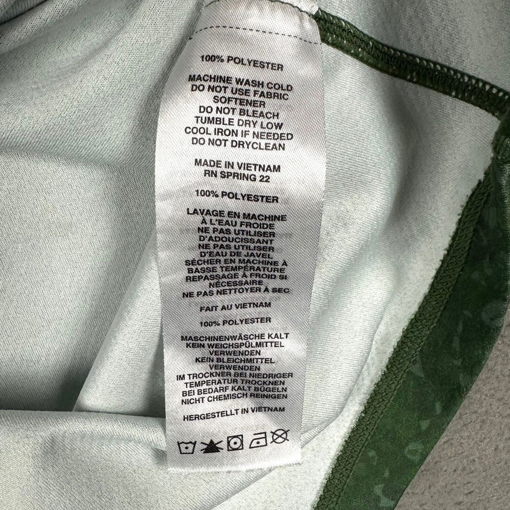 Topo Designs Topo Designs Shirt Womens XL Green Geometric Print Pockets Zip Quick Dry Travel Casual Size XL / US 12-14 / IT 48-50 - 5 Thumbnail