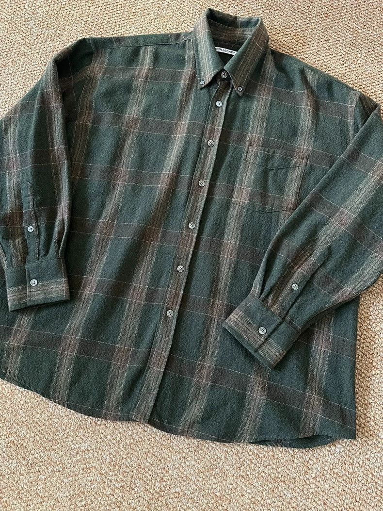 Our Legacy Our Legacy Our Legacy Borrowed Shirt Green Plaid Design-25 Size US M / EU 48-50 / 2 - 2 Thumbnail