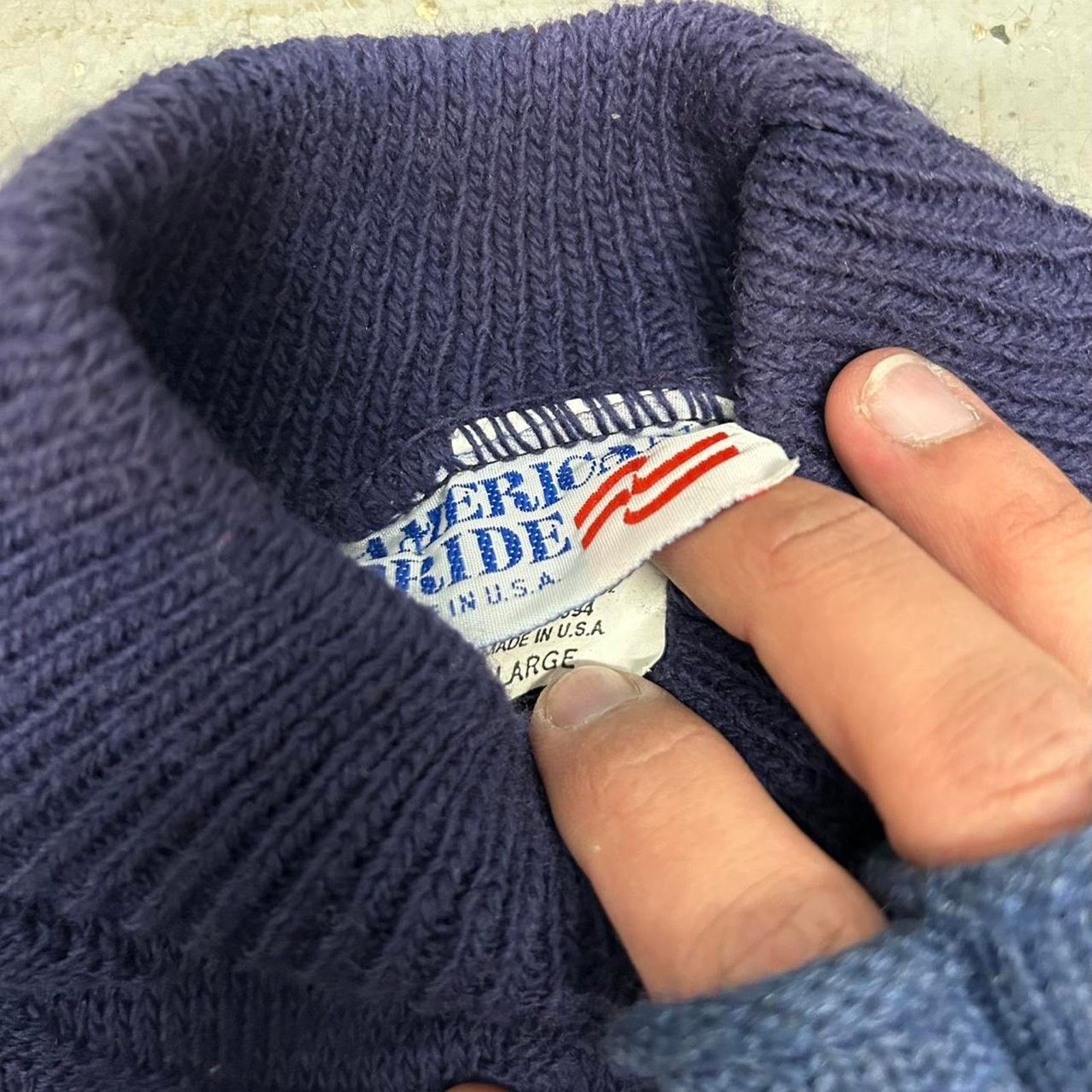 Other VTG Navy & red American pride sweater Size L / US 10 / IT 46 - 2 Thumbnail