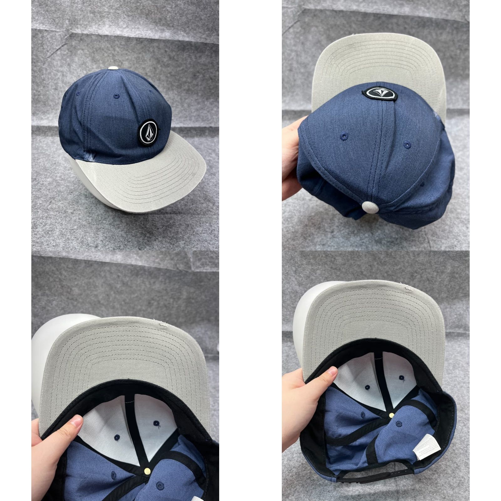 Volcom Volcom Hat Snapback Adult One Size Blue Cotton Polyester Twill Adjustable Beach Sports Men Mens Cap Size ONE SIZE - 8 Thumbnail