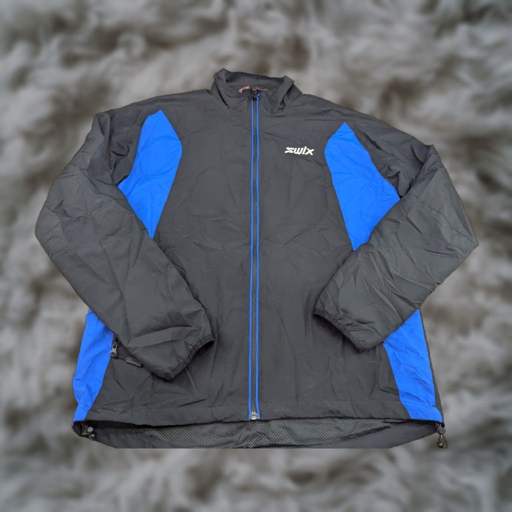 Vintage VINTAGE Swix Ski Jacket Mens M Black Blue Full Zip Cross Country Skiing Size US M / EU 48-50 / 2 - 1 Thumbnail