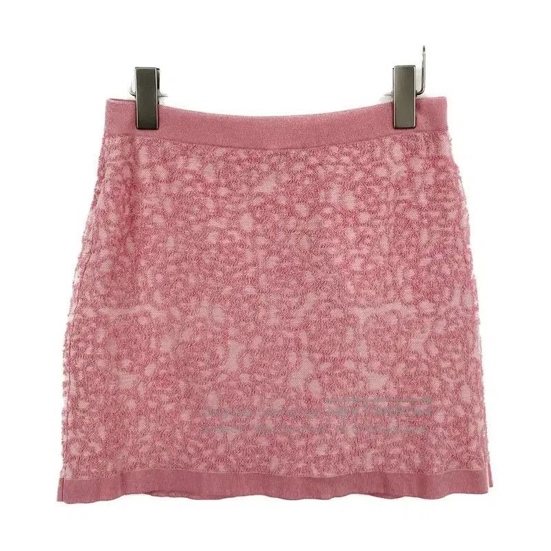 Chanel Chanel Pink Cotton Women's Skirt . Size 23" - 2 Thumbnail