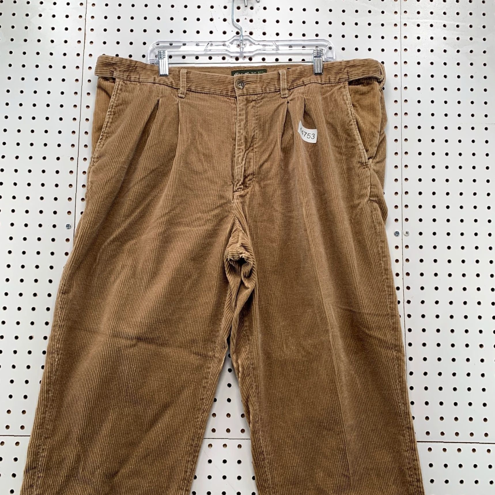 VINTAGE Eddie Bauer Pants Mens 38 Brown Relaxed Baggy Wide Leg Skate Mall 42x28