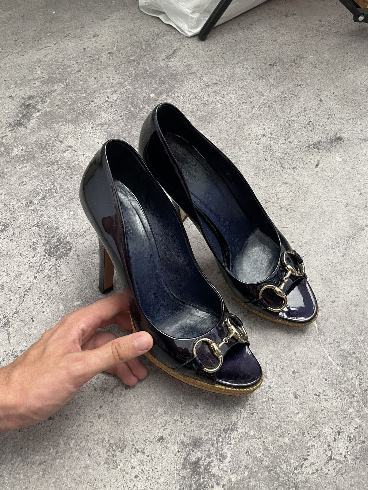 Gucci Gucci dark purple Heels Size US 10 / IT 40 - 1 Thumbnail