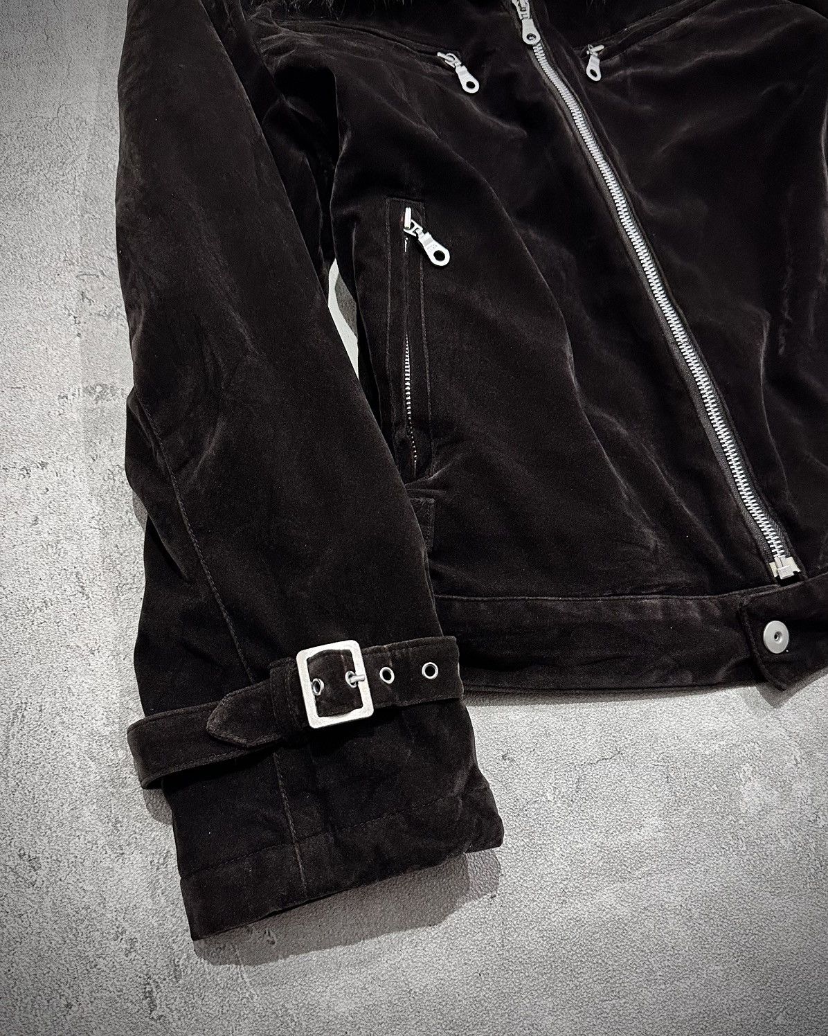 Japanese Brand Vkei Spinash Velvet Riders Jacket Backlash Kmrii Style Size US L / EU 52-54 / 3 - 3 Thumbnail