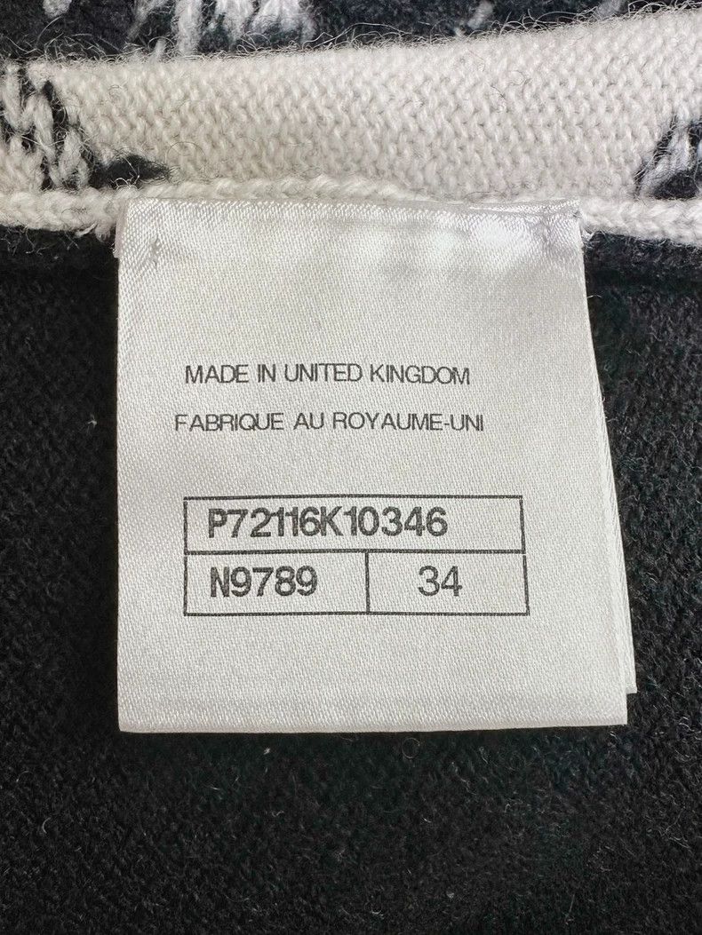 Chanel Chanel 22C black and white peace dove cashmere sweater Size XXS / US 00 / IT 34 - 7 Thumbnail